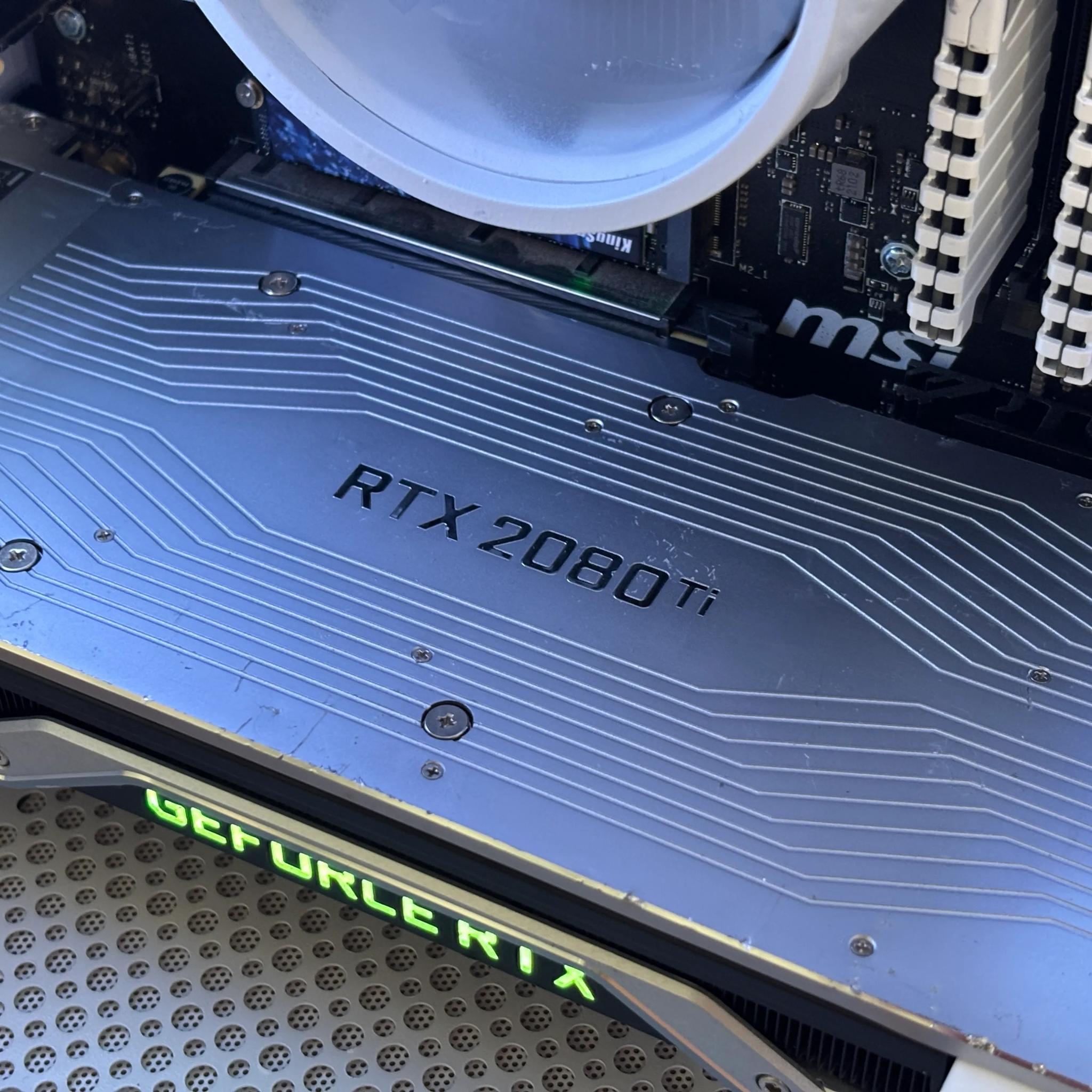 White Founders Edition RTX Gaming PC