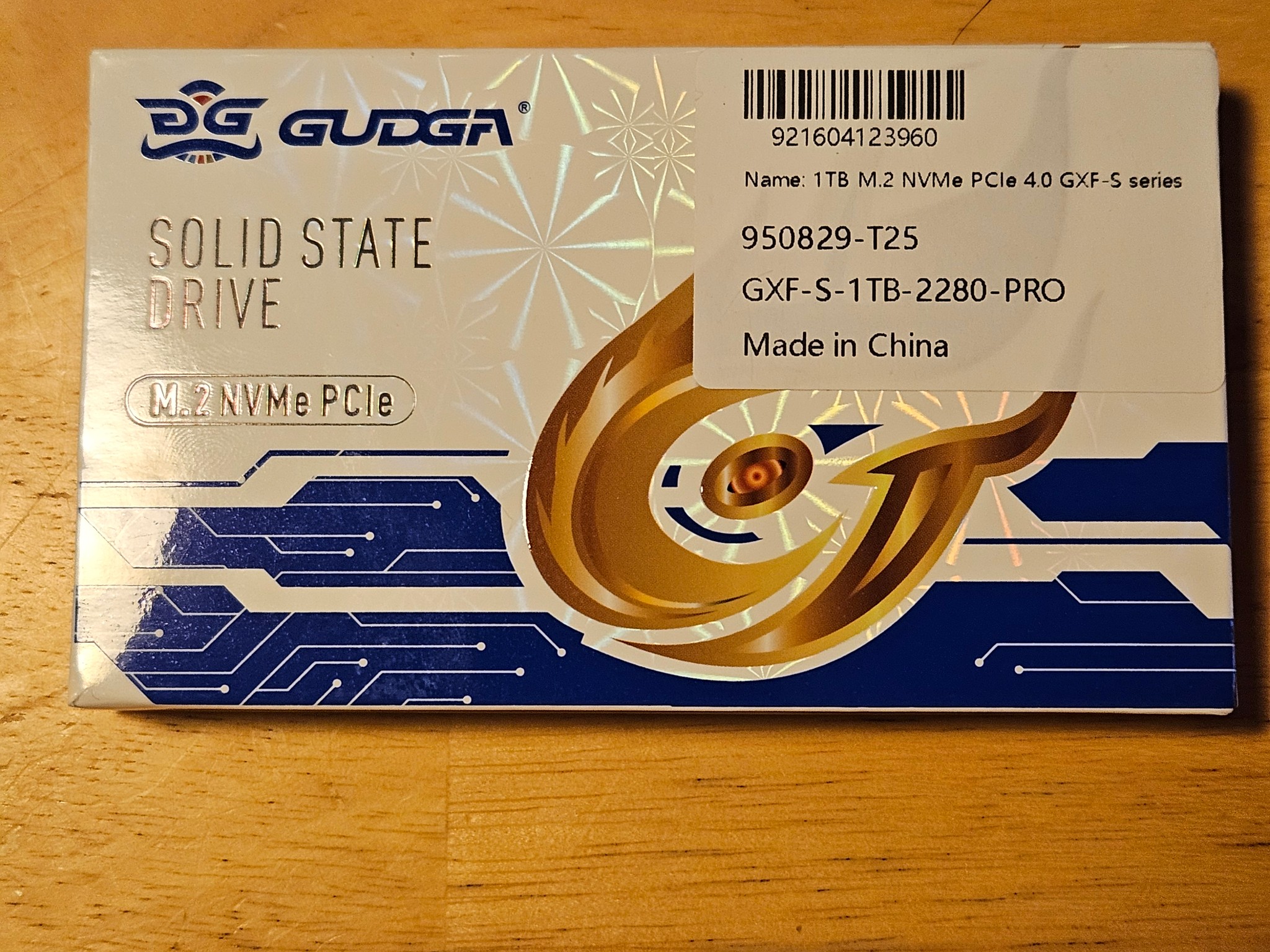 Gudga GXF-S-1TB-2280-PRO NVME SSD with FREE 10gb SSD ENCLOSURE and DATA CABLE