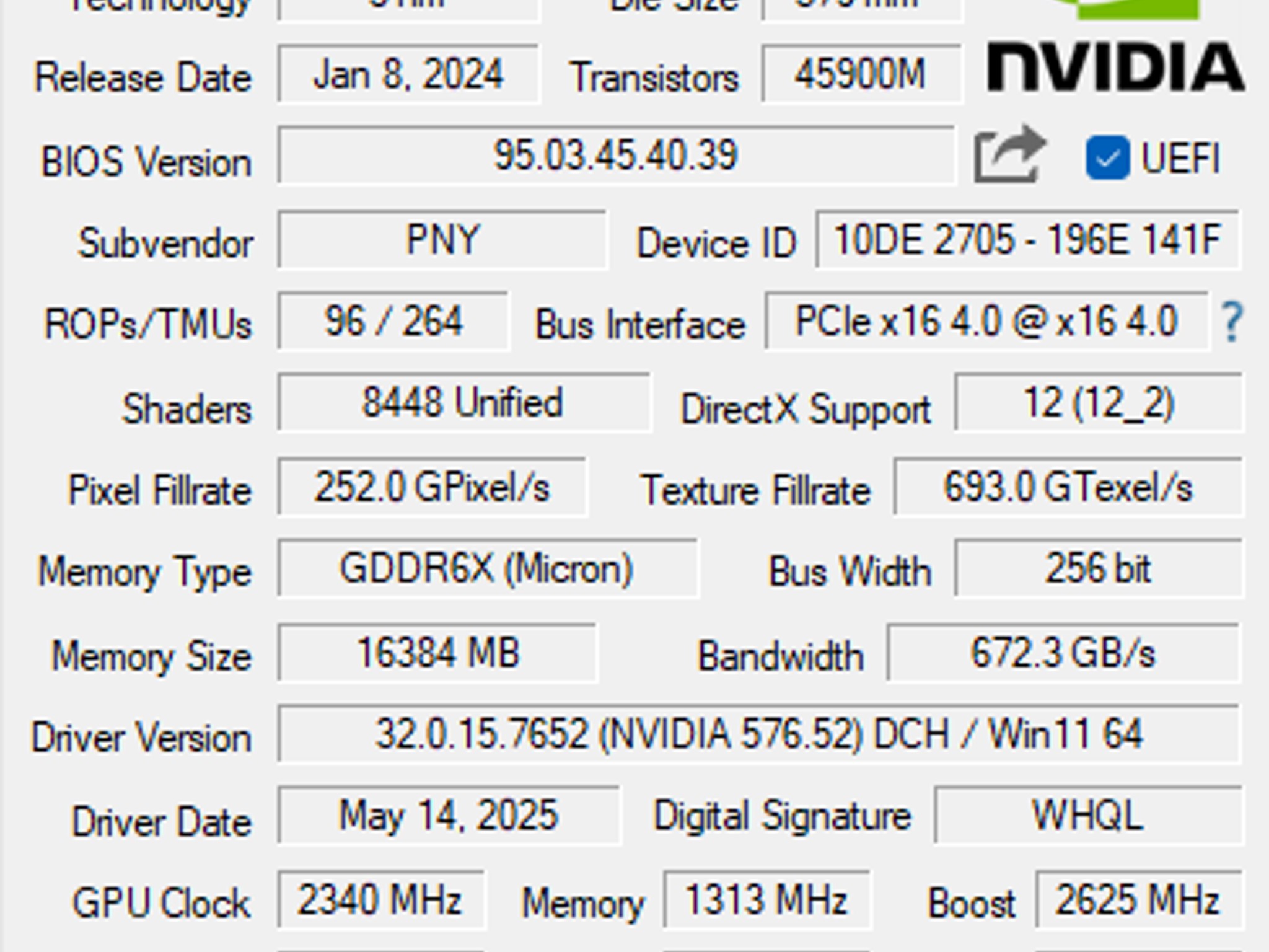 PNY 4070 Ti Super | Verto OC | Like New | Excellent Value