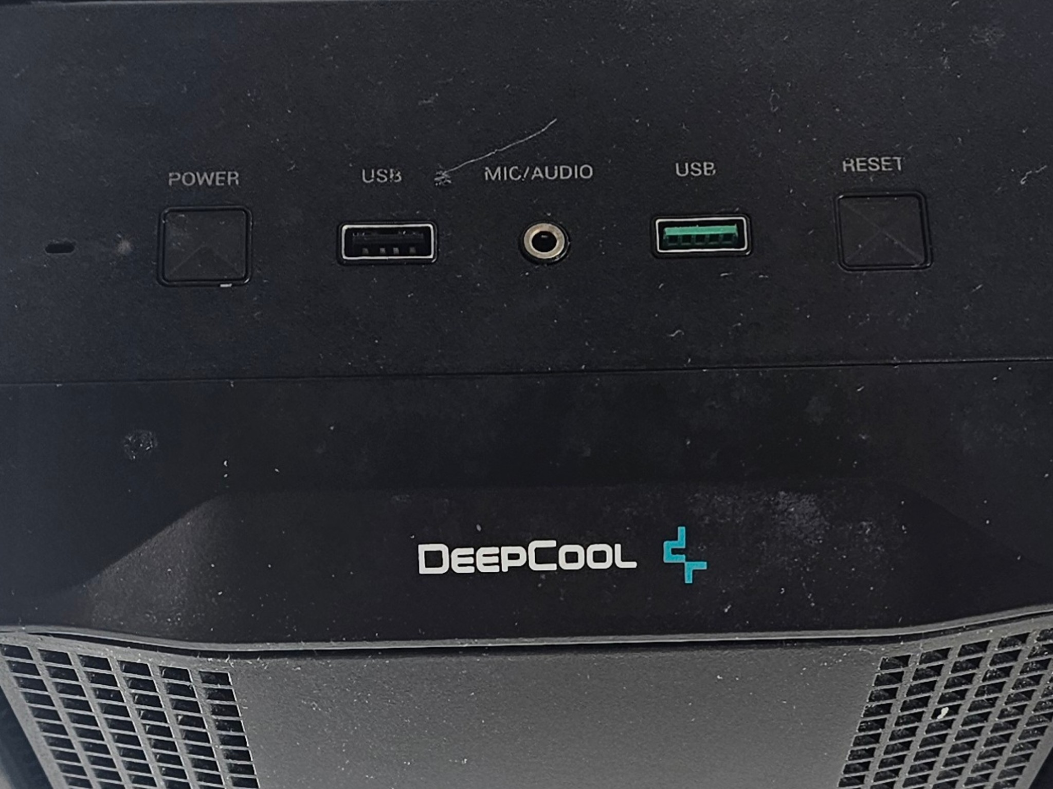 Black DeepCool PC Case with Tempered Glass w/ 3 Fans