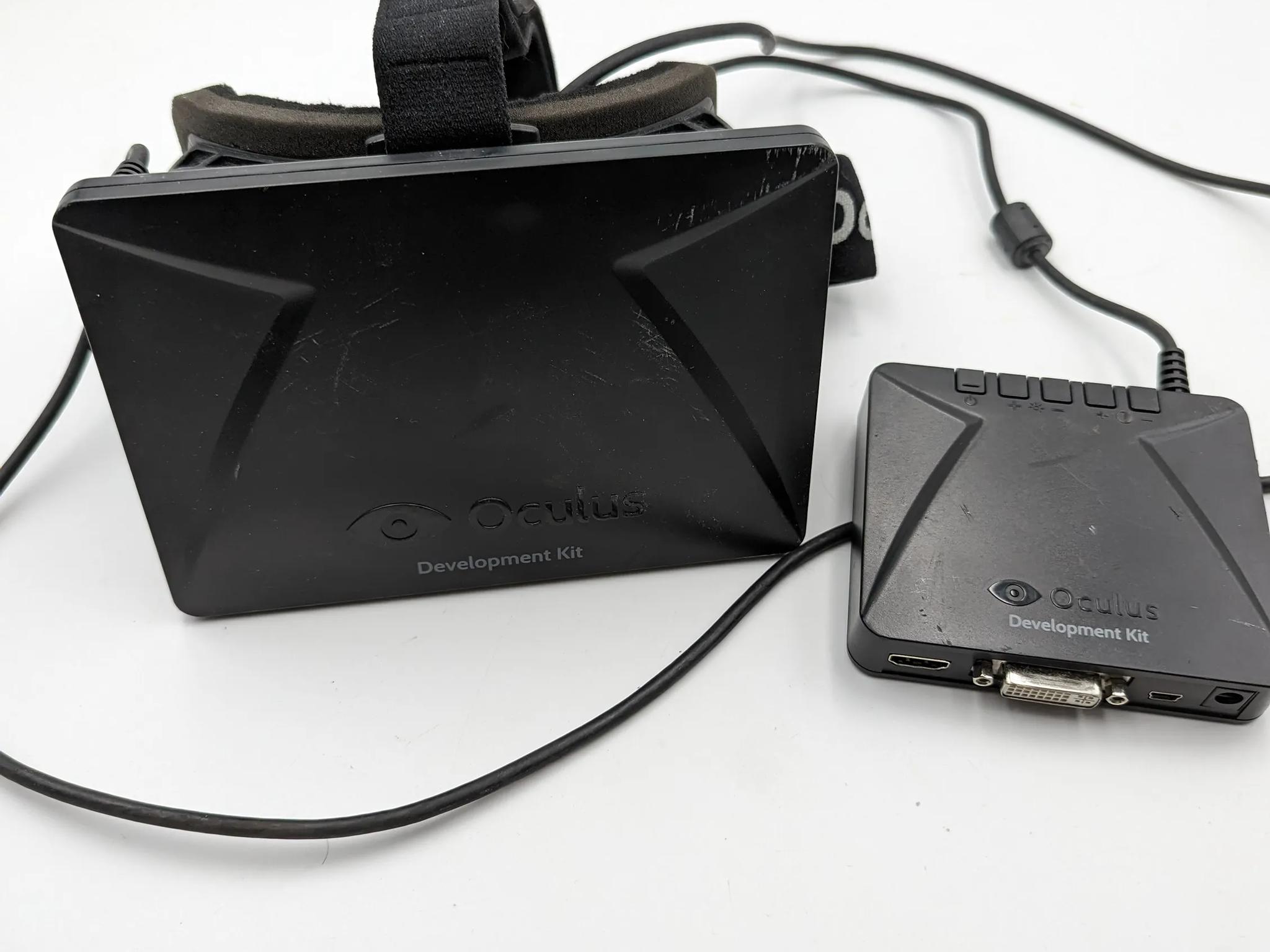 Oculus Dev Kit headset.