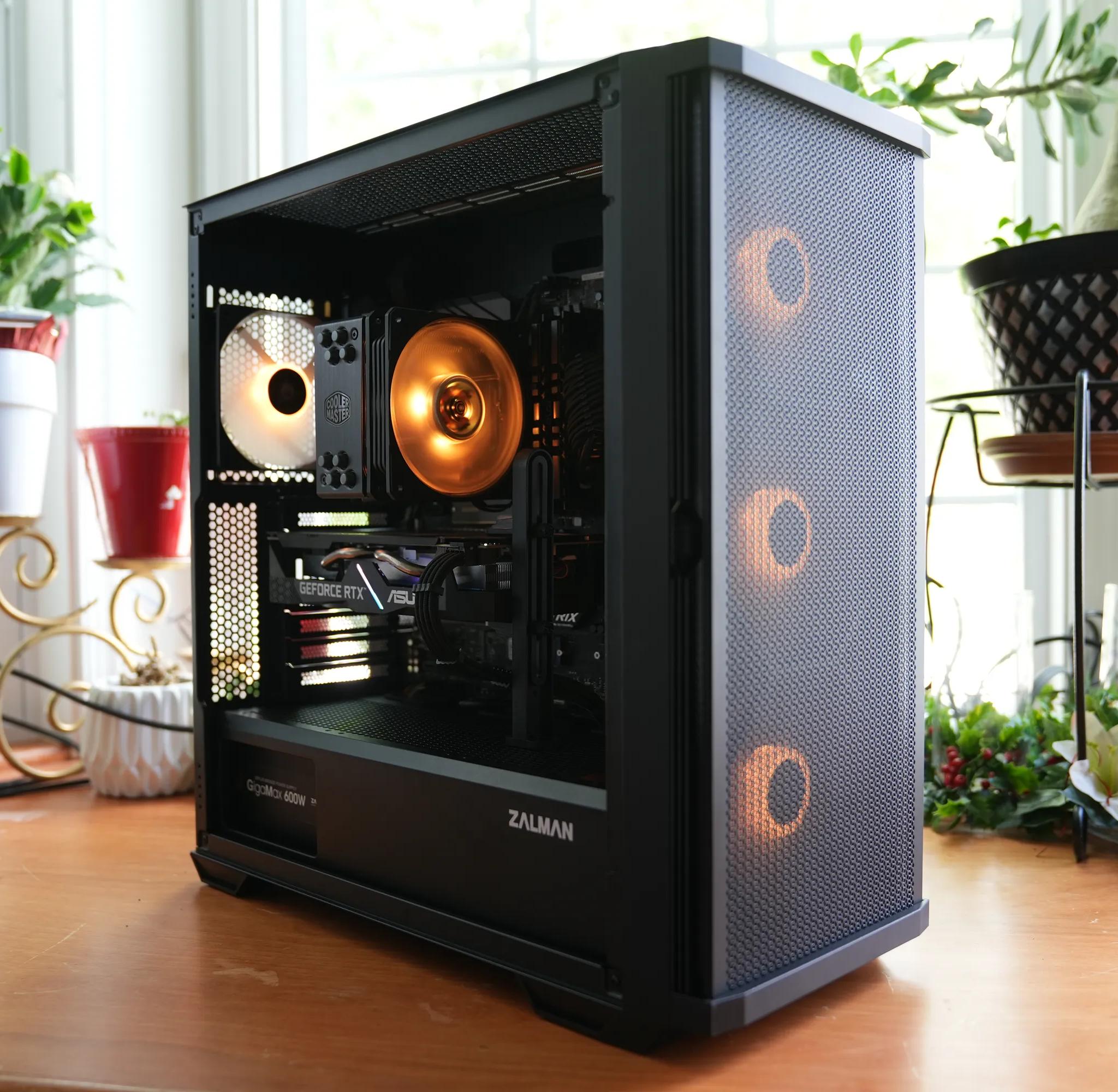 ⚫ Midnight Glow 🌟 : Ryzen 7 3700X | RTX 2060 6GB | 16GB 3600MHz DDR4 | 1.2TB SSD | Black Gaming PC