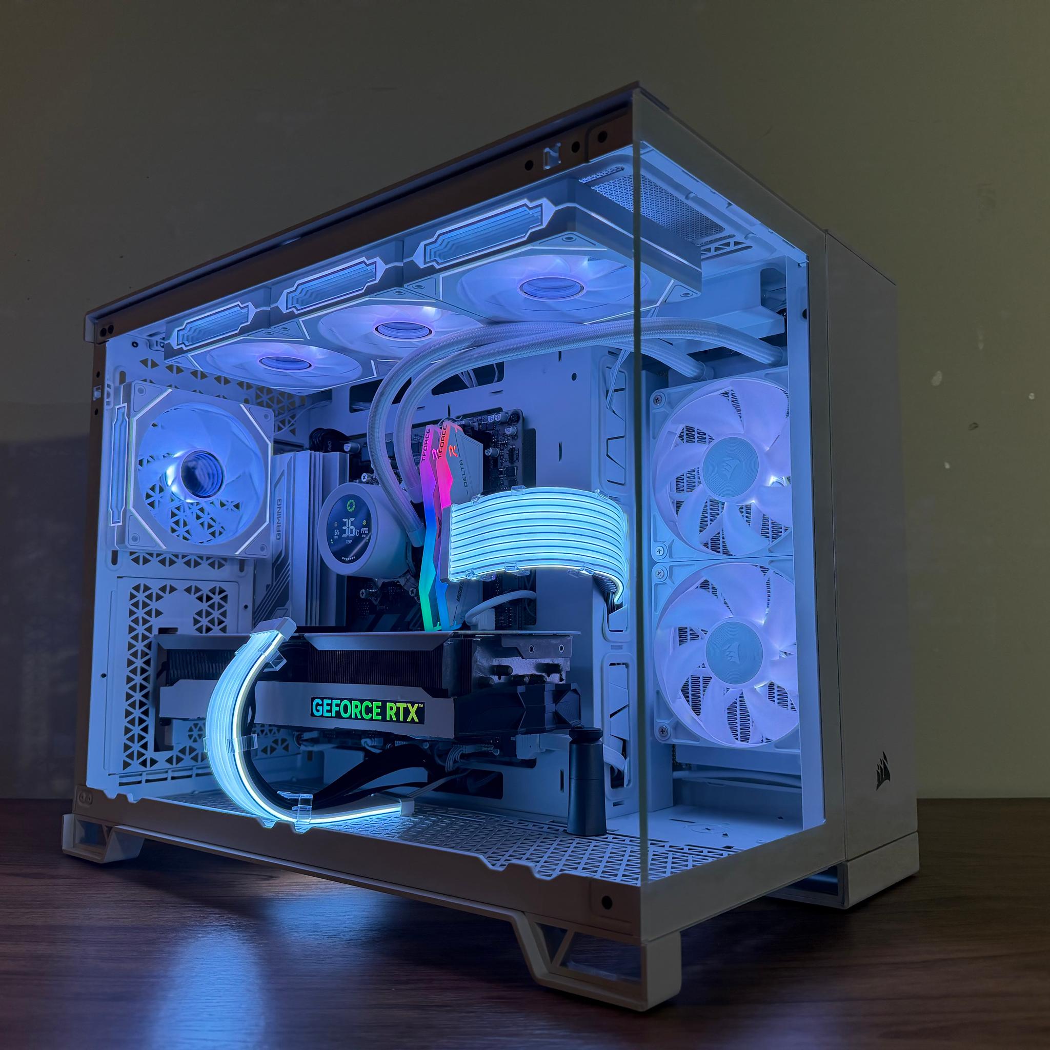 ❄️Corsair Glacier Prime: RTX 4070 Ti • Ryzen 9600X • DDR5 • All-White RGB Build