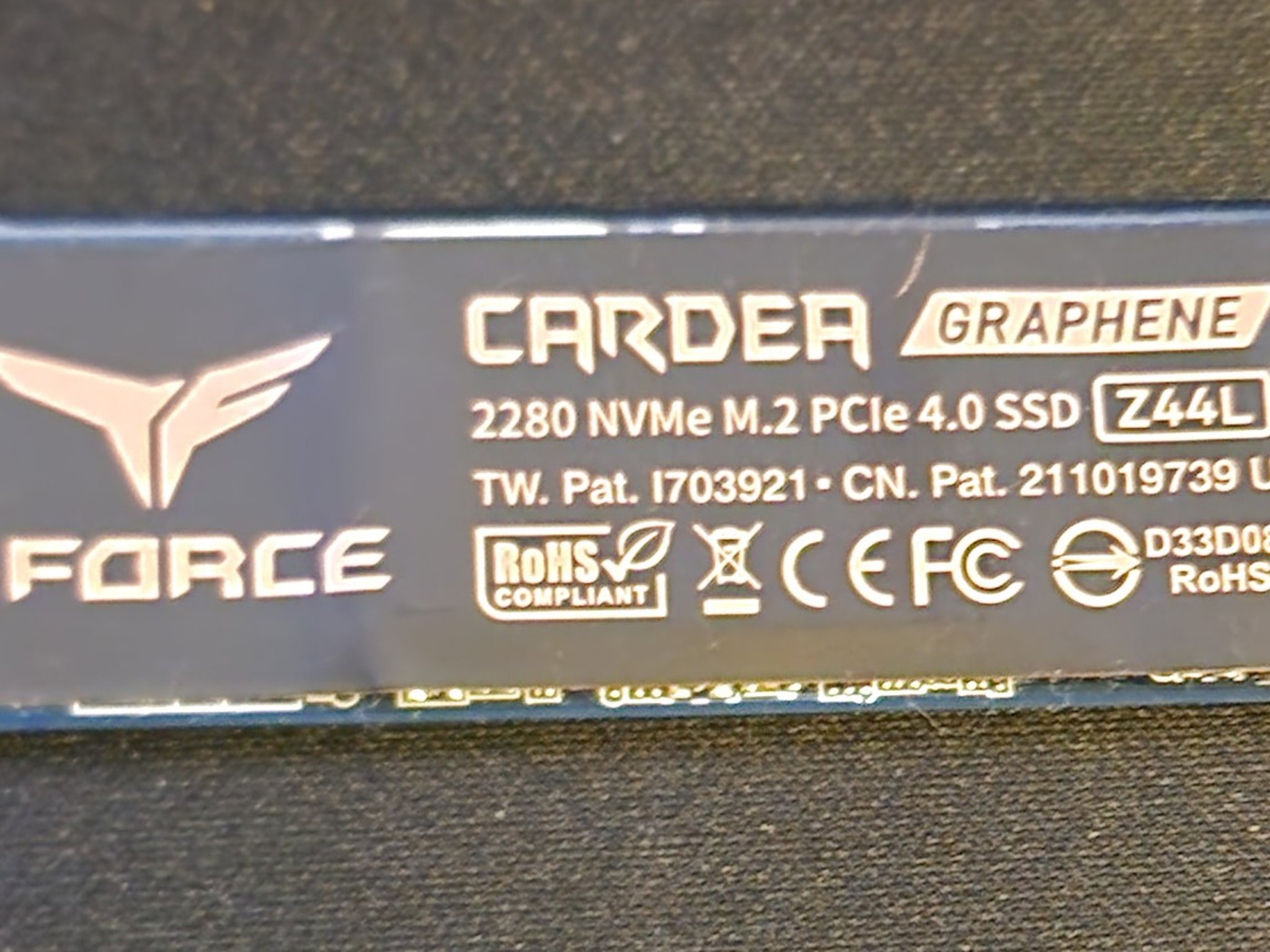 Tforce 2tb CARDEA Z44L M.2 PCIe SSD