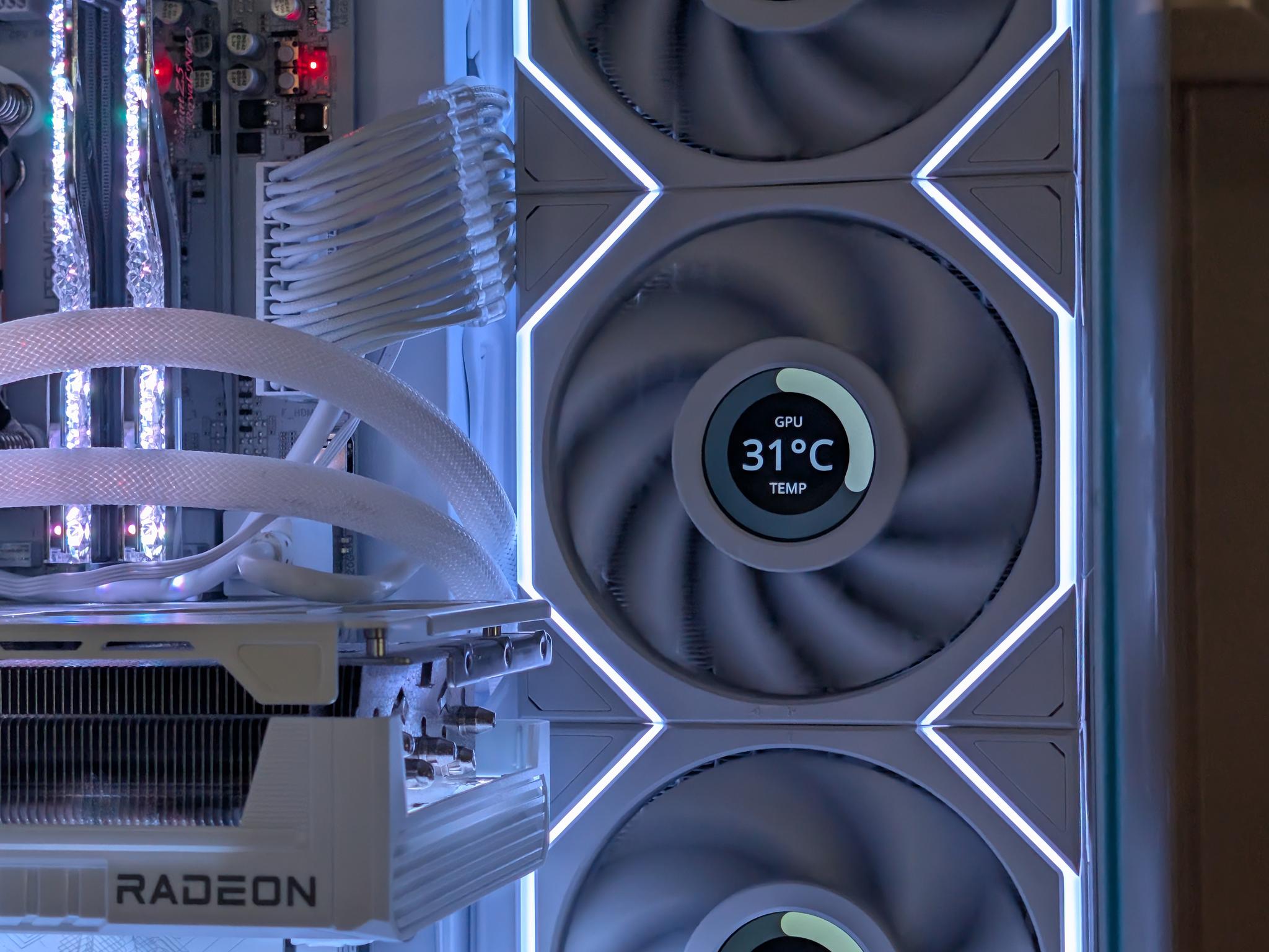 💎 Liquid Crystal 💎 Ryzen 7 7800X3D • RX 9070 XT • 32GB DDR5 • 6 LCD Screens • 2TB NVMe