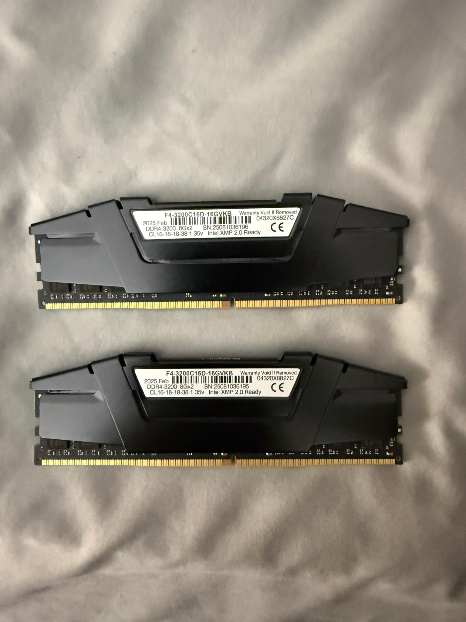 G.SKILL Ripjaws Series 16GB (2 x 8GB) 260-Pin DDR4-3200
