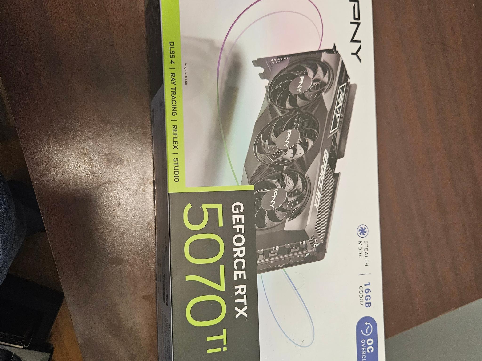 New in Box Zotac RTX 5070ti OC 16gb
