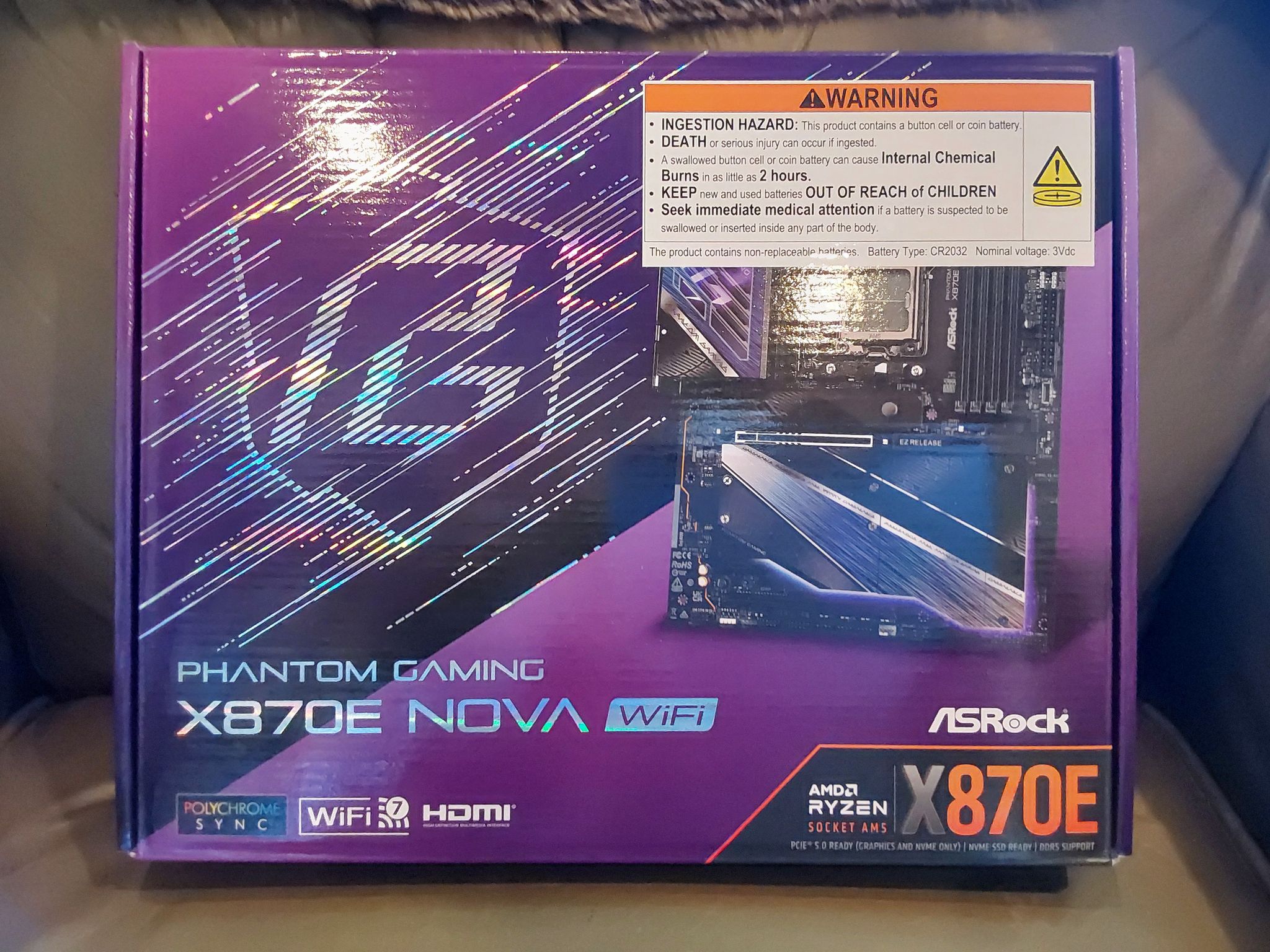 ASRock X870E NOVA WIFI AMD AM5 X870E ATX Motherboard  (NEW & UNUSED!)