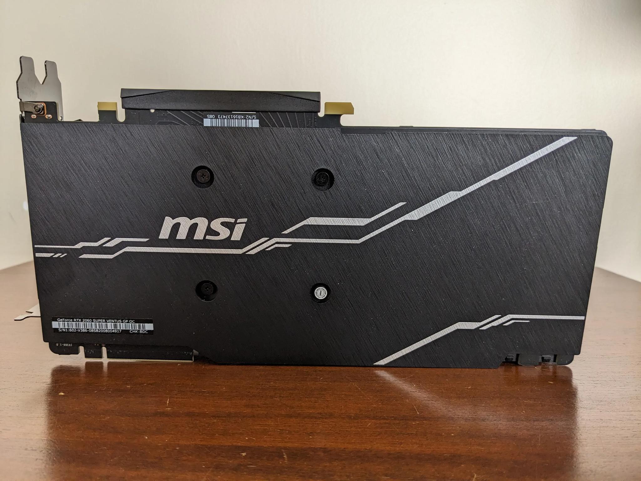 MSI RTX 2060 SUPER 8 GB VENTUS OC Used Great Condition