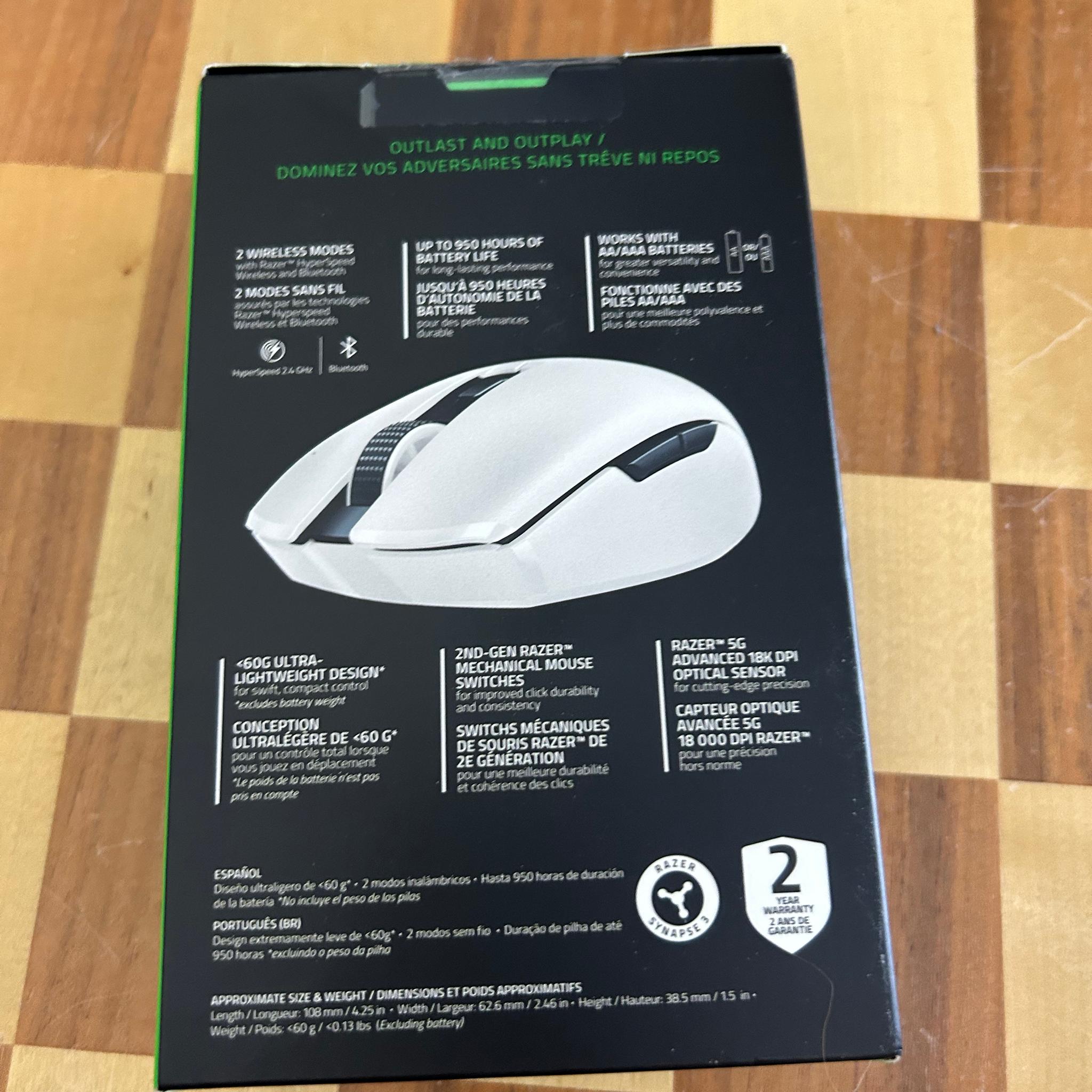 Razer Orochi V2 White Edition Wireless Mouse
