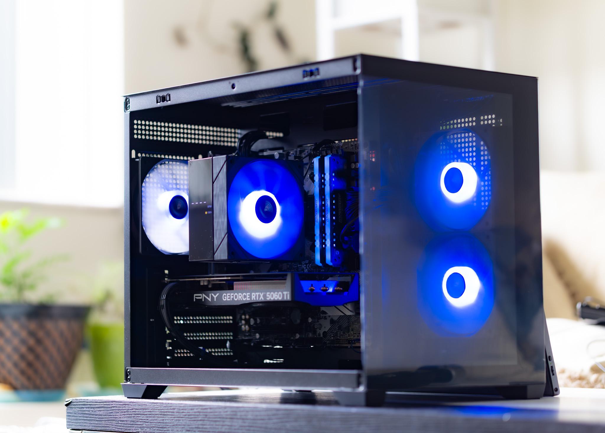 Gaming PC | RTX 5060Ti | Ryzen 5 5600 | 16GB DDR4 | ARGB | WiFi | 1440p Streaming/Gaming
