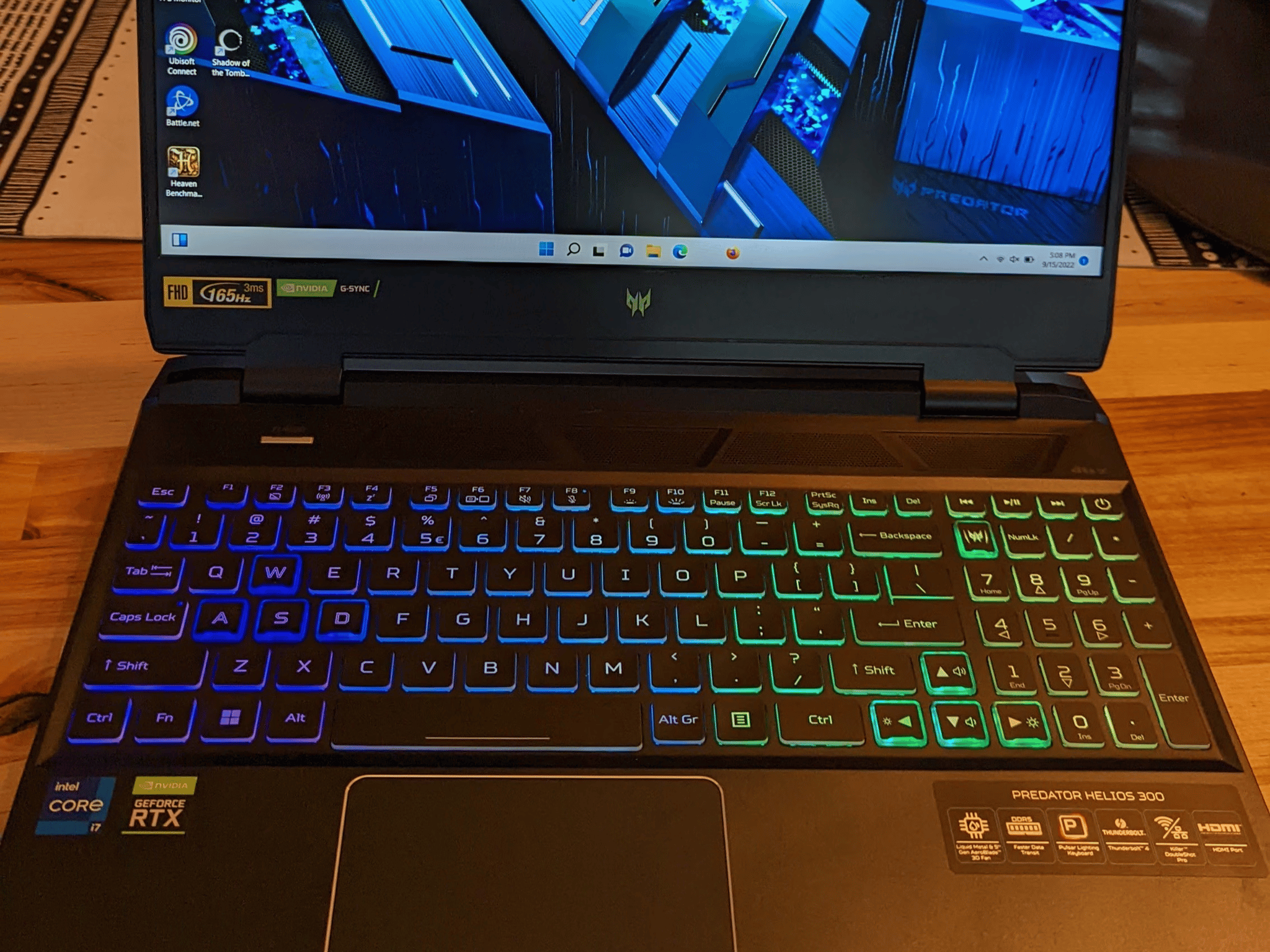 Acer Predator Helios 300 I7-12700H RTX 3060 16GB Ram 