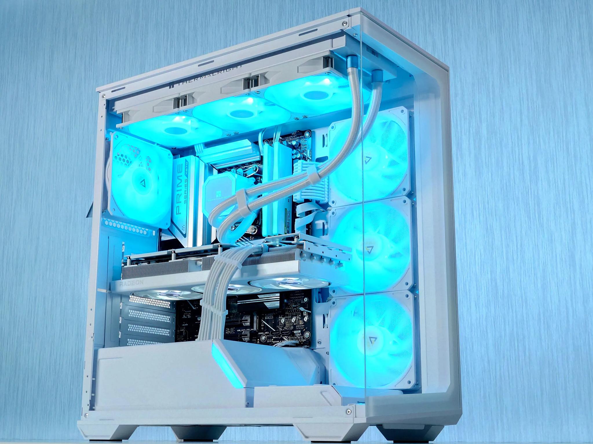 🧊❄️Icy Frost  Gaming PC🌬️AMD RX 7800 XT 16GB❄️AMD Ryzen 7 7700❄️32GB DDR5❄️1TB NVME