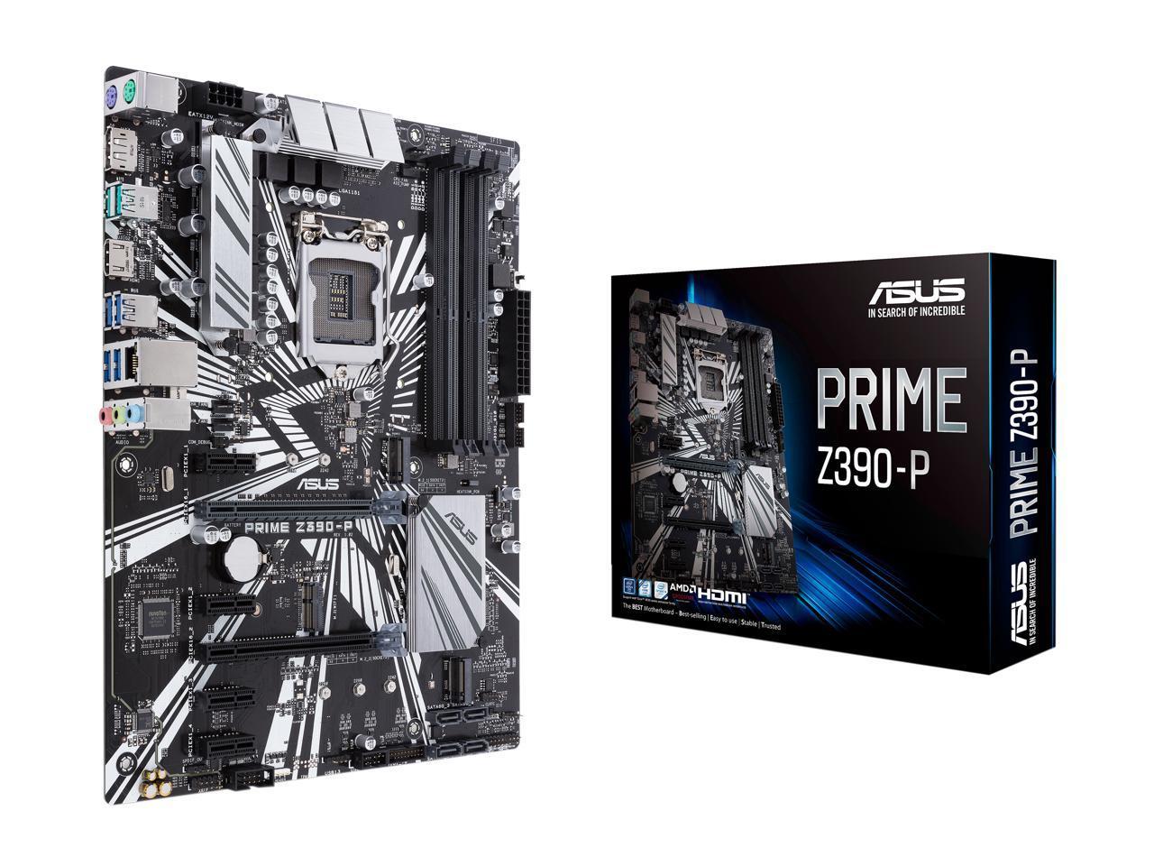 ASUS Prime Z390-P LGA 1151 (300 Series) Intel Z390 SATA 6Gb/s ATX Intel Motherboard