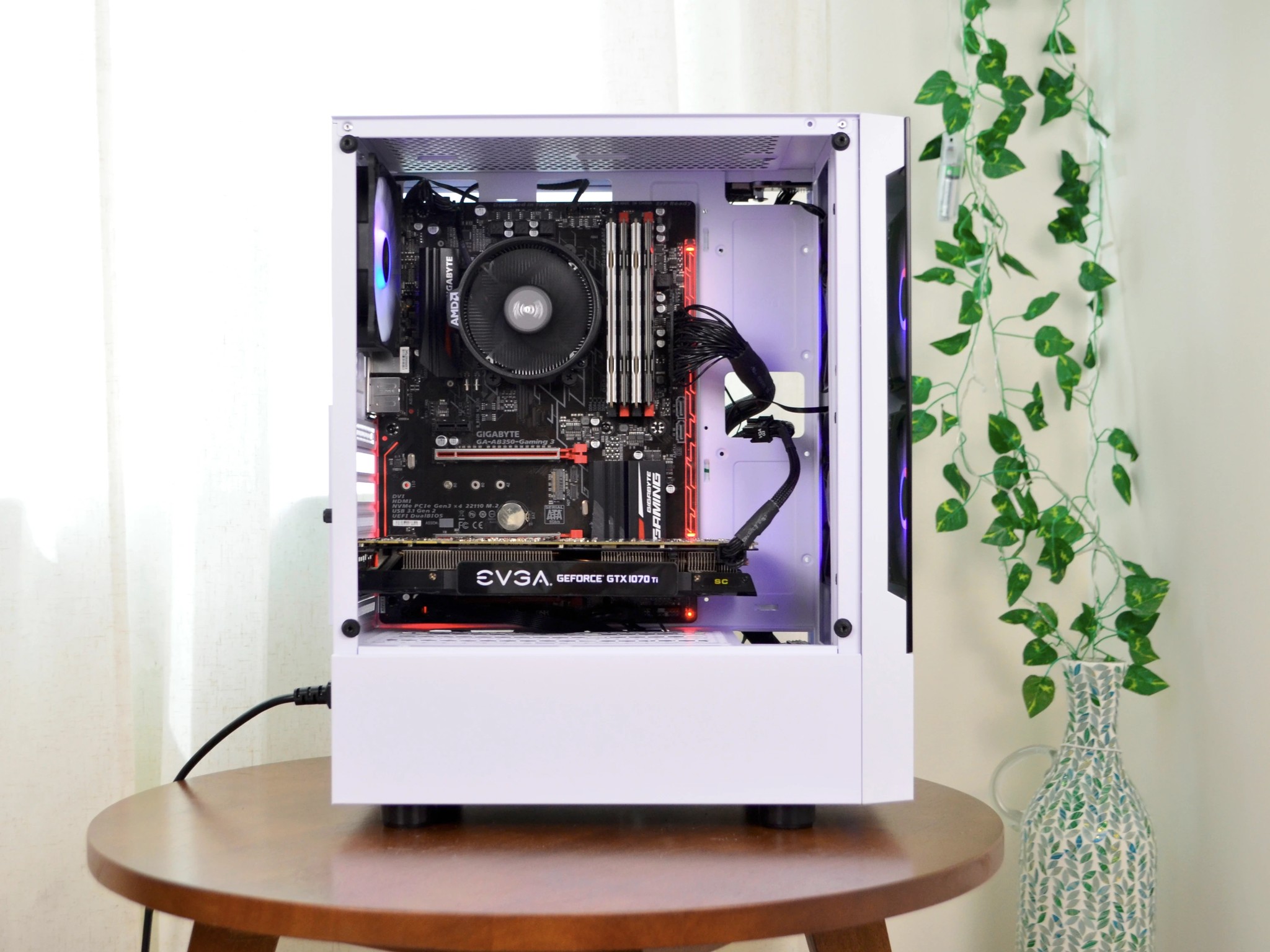 CLEARANCE DEAL 𝗰𝗿𝘆𝘀𝘁𝗮𝗹 | Ryzen 5 2600, GTX 1070ti, 24GB RAM, 500GB SSD | 1080p Gaming/ESports PC