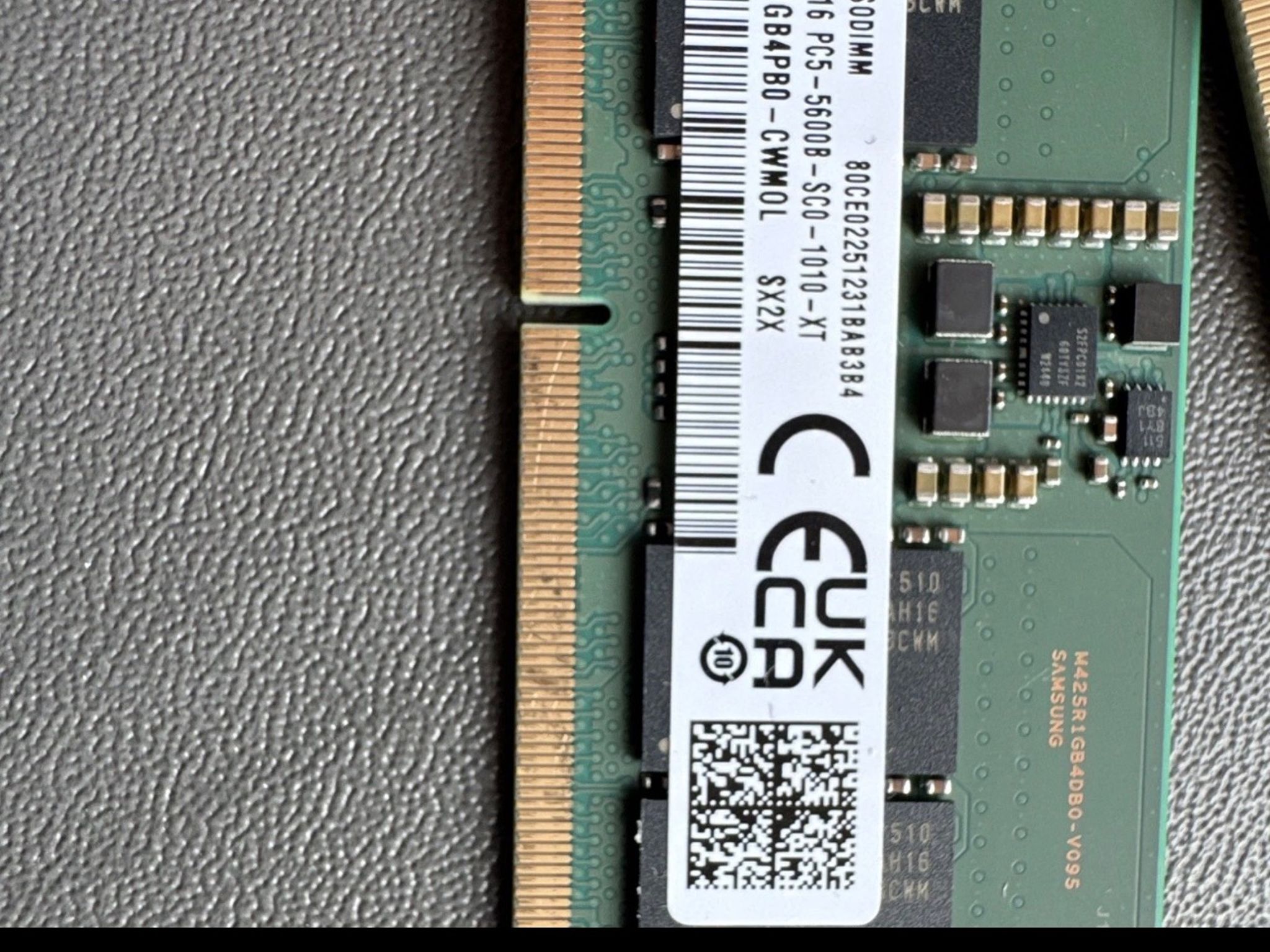 Samsung 16GB (2x8GB) DDR5 5600MHz SODIMM Laptop RAM
