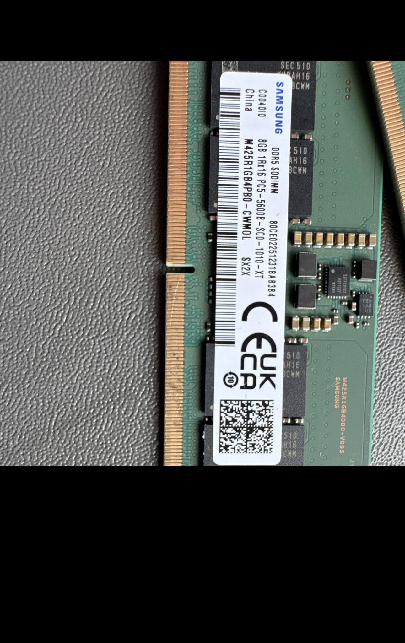 Samsung 16GB (2x8GB) DDR5 5600MHz SODIMM Laptop RAM