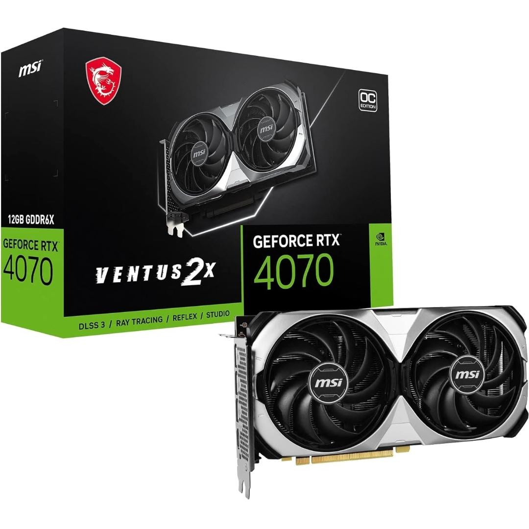 RTX 4070 12GB GDRR6X MSI Extreme Clock: 2520 MHz
