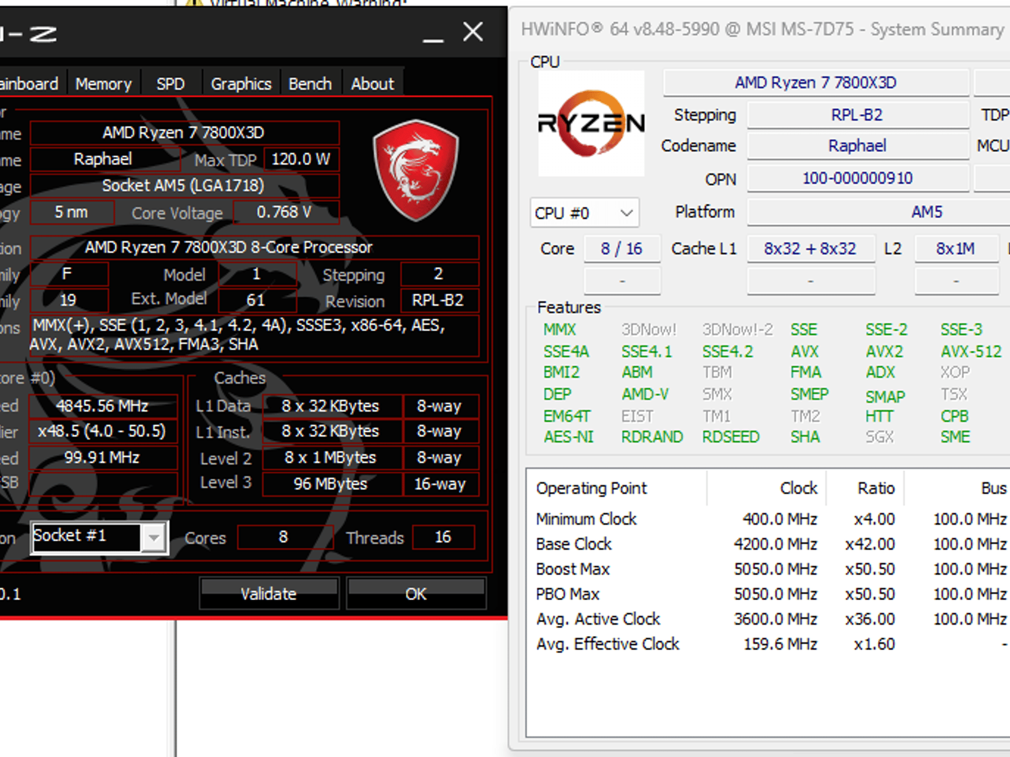 AMD Ryzen 7 7800X3D Desktop Processor (CPU)