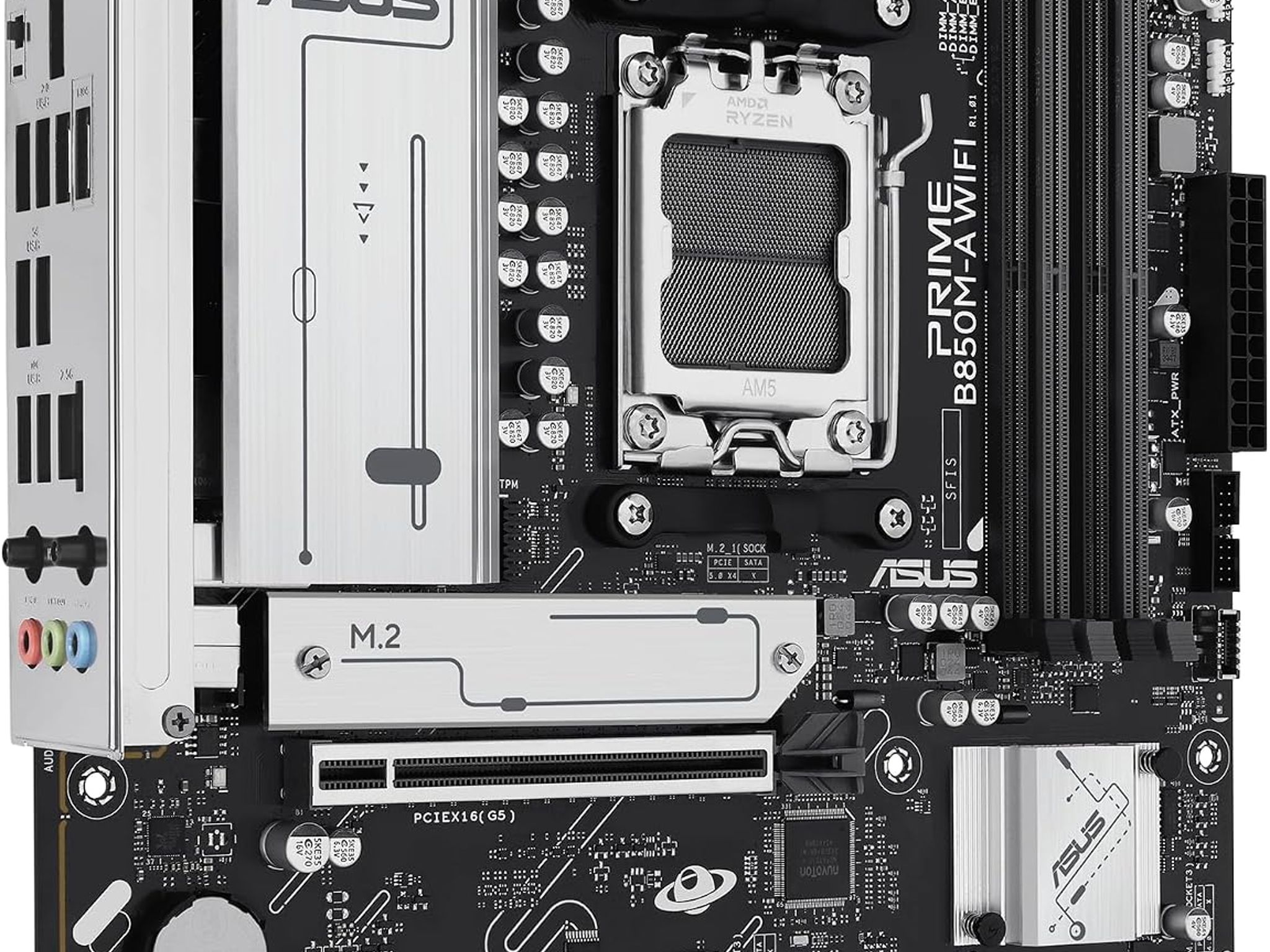 ASUS PRIME B850M-A WIFI AMD B850 AM5 DDR5 MicroATX Desktop Motherboard