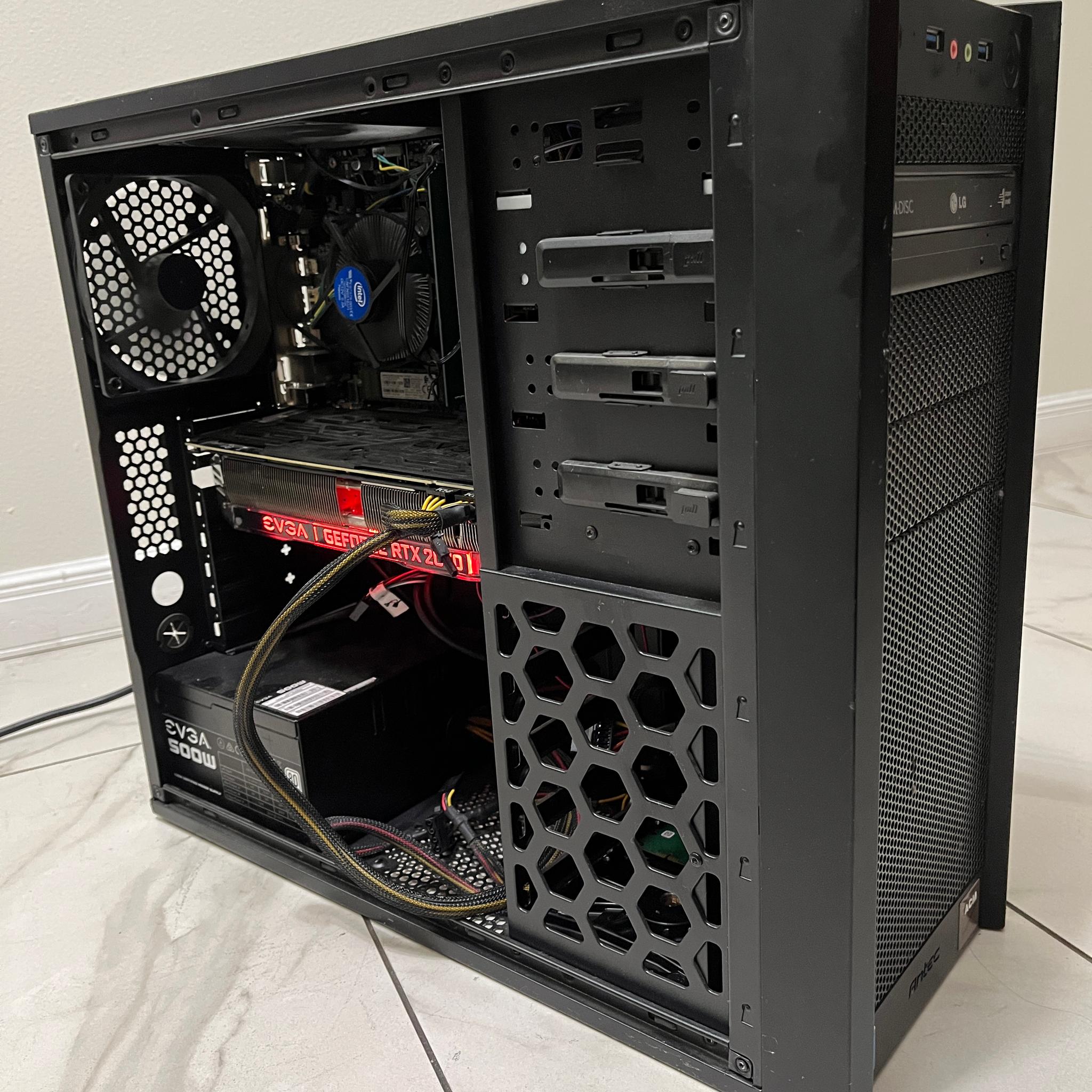 NVIDIA RTX 2070, Intel i7-7700, 16GB RAM, 3.1TB Storage - Gaming PC w/Wi-Fi, BT