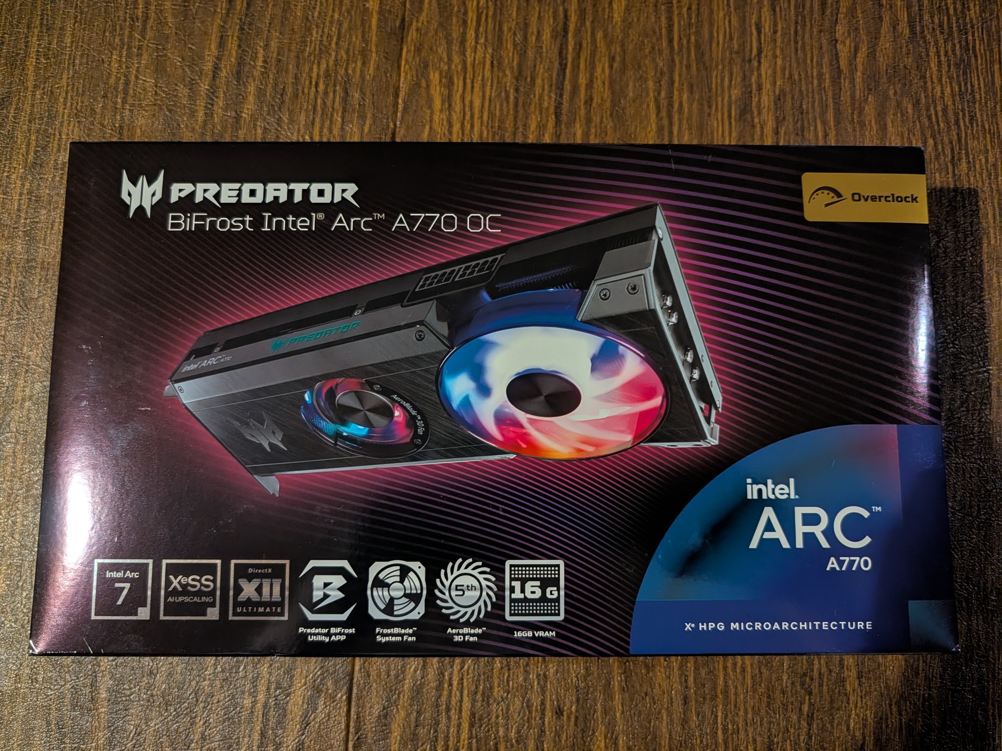 Acer Predator BiFrost Arc A770 OC - USED Great Condition Near New