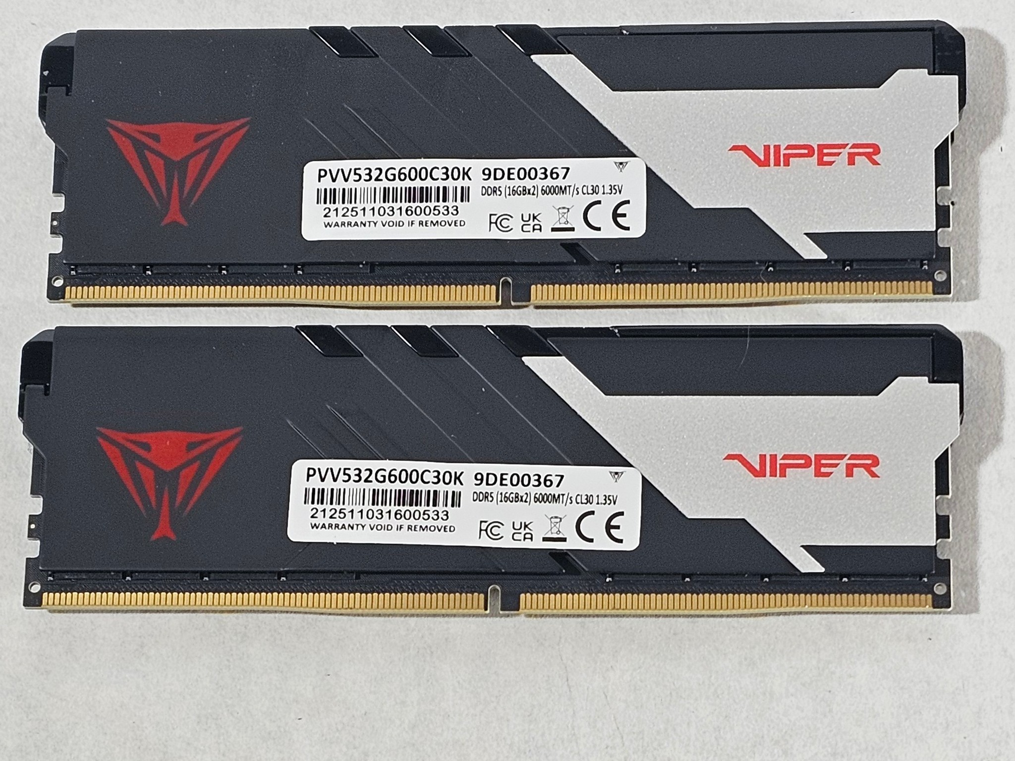 32GB DDR5 (2x16GB) CL30 6000MT/s Patriot Viper