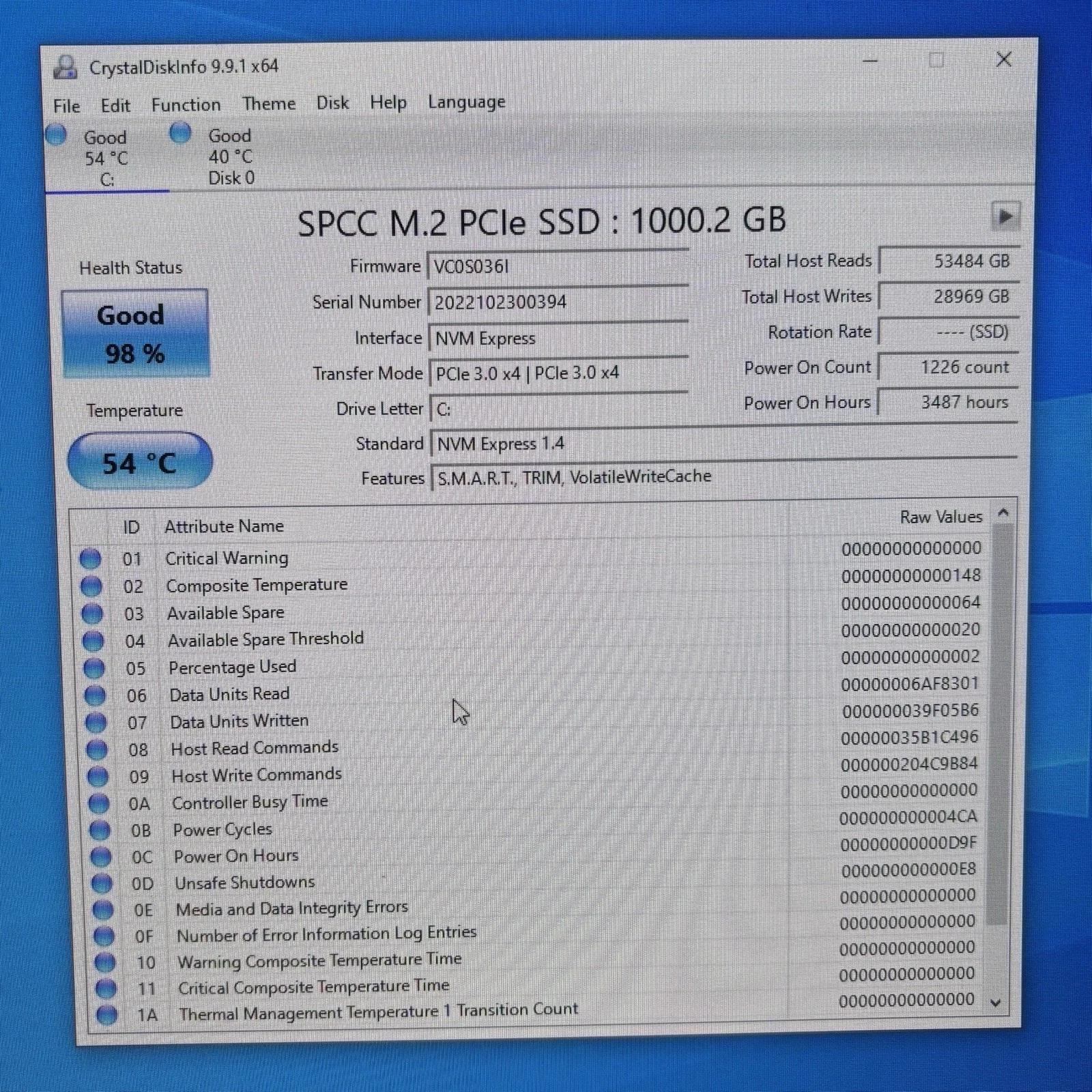 Silicon Power P34A60 1TB M.2 2280 NVMe PCIe Gen3x4 3D NAND SSD