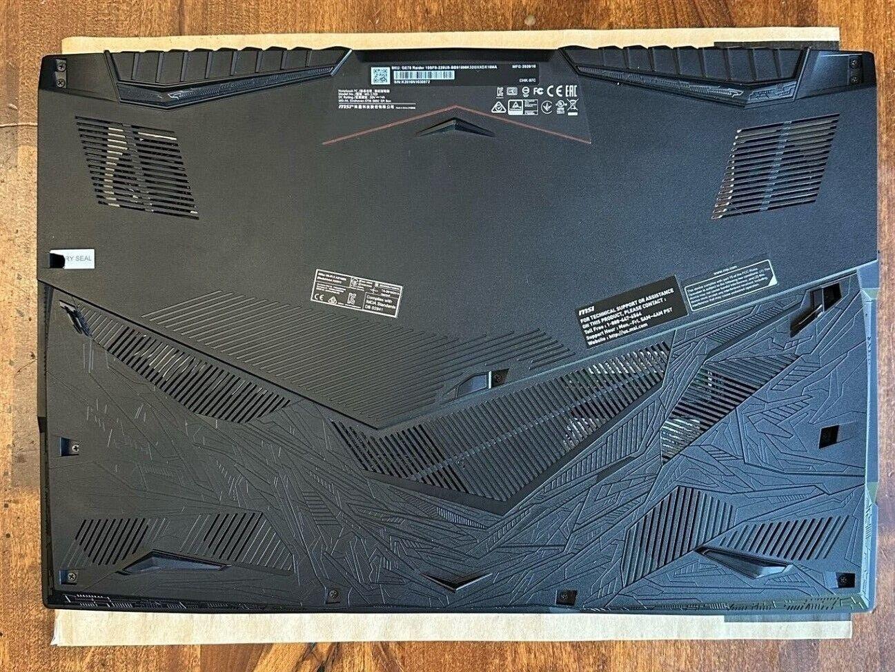 MSI GE75 Raider 10SFS-225US 17.3 in, 300 Hz screen, i9-10980HK, RTX 2070 Super