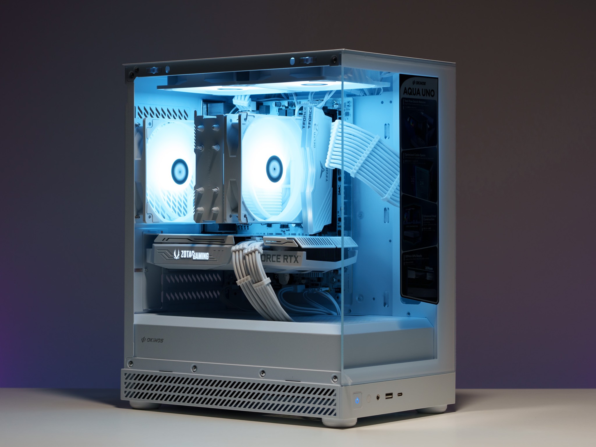 All White Gaming PC | RTX 3060 Ti | Ryzen 5 | 16GB DDR4 | 512GB m.2 drive | 750W PSU