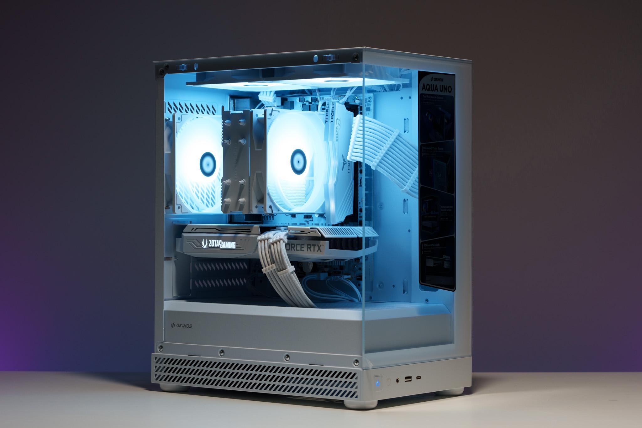All White Gaming PC | RTX 3060 Ti | Ryzen 5 | 16GB DDR4 | 512GB m.2 drive | 750W PSU