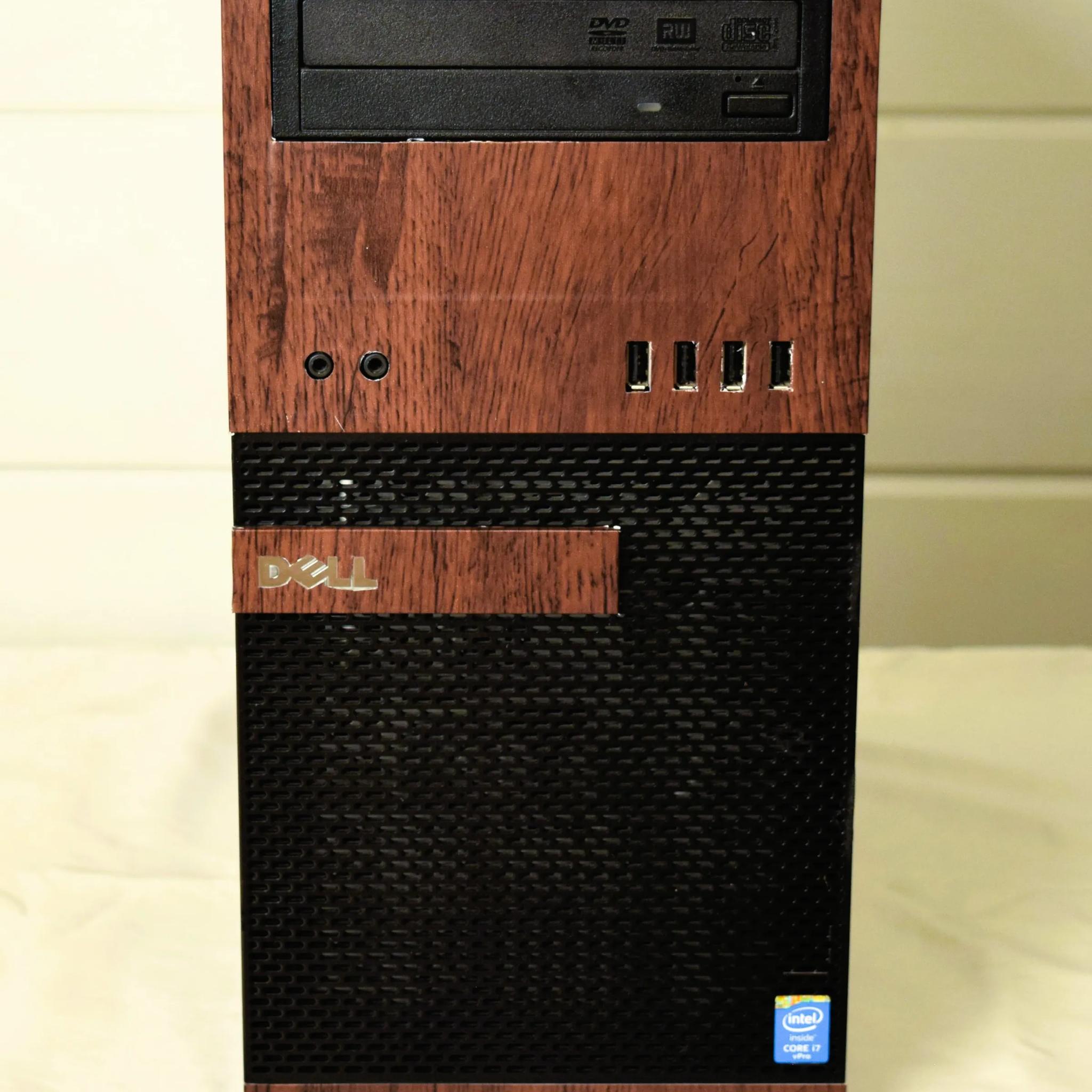Custom Wood Vinyl Budget E-Sports PC | Nvidia GTX 980ti | 1 TB Storage | Intel i7-4790 CPU