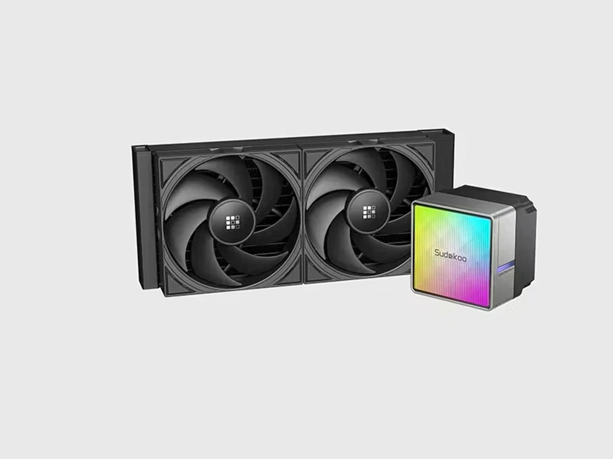 SUDOKOO NEXAURA 240 Black Liquid AIO CPU Cooler ARGB diamond glow
