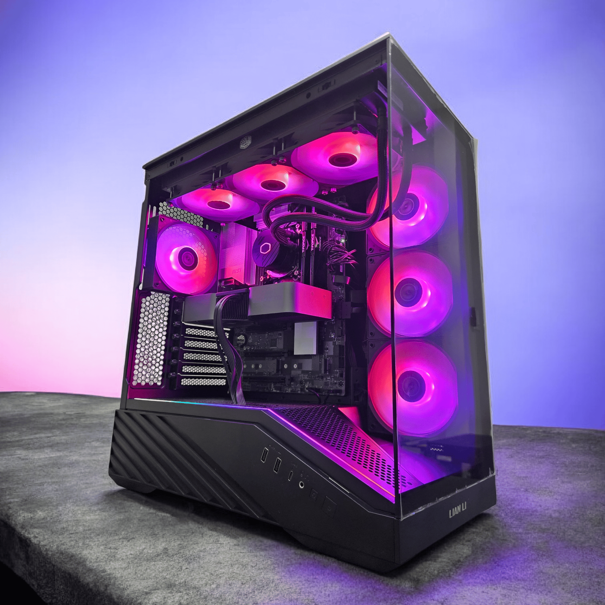 Lian Li V100R Gaming PC + RTX 4070 + Intel Core Ultra 245KF + 32GB DDR5 + 1TB M.2