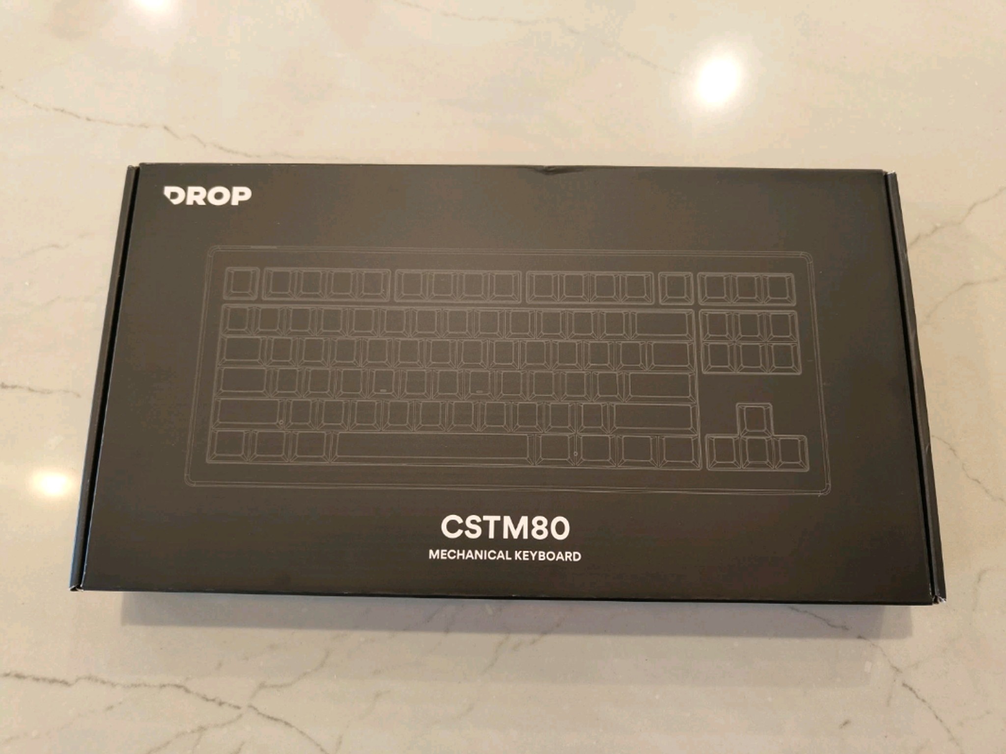 DROP CSTM80 Mechanical Keyboard Black/White RGB BACKLIGHT (RARE)