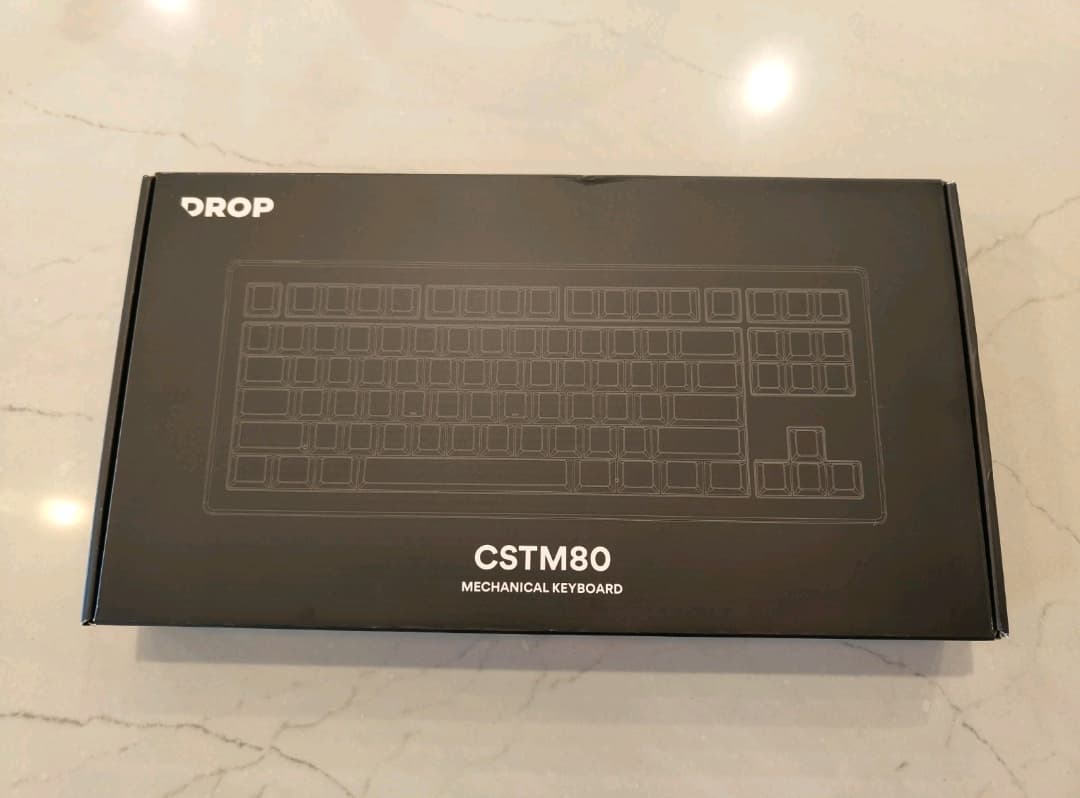 DROP CSTM80 Mechanical Keyboard Black/White RGB BACKLIGHT (RARE)