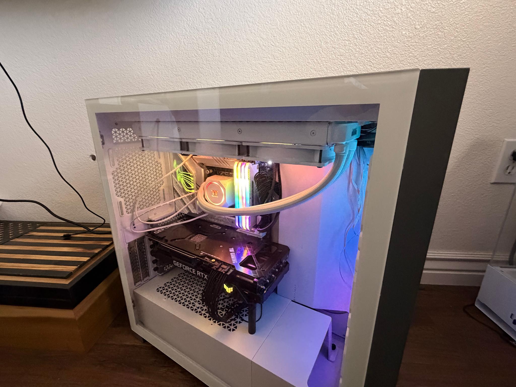 ⚪🔥 White RGB Refurbished Gaming PC – RTX 3080 | 32GB RAM | Game Ready 🎮⚡