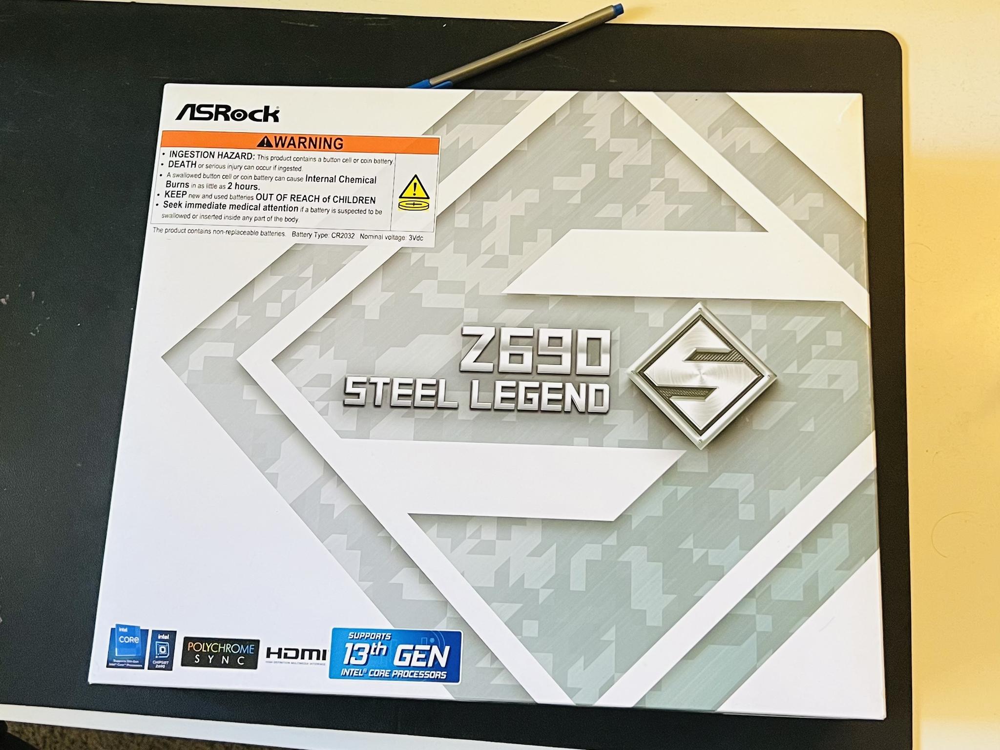 ASRock Steel Legend Z690 MOBO | New in Box | LGA 1700 | Intel 14th, 13th and 12th Gen Supported