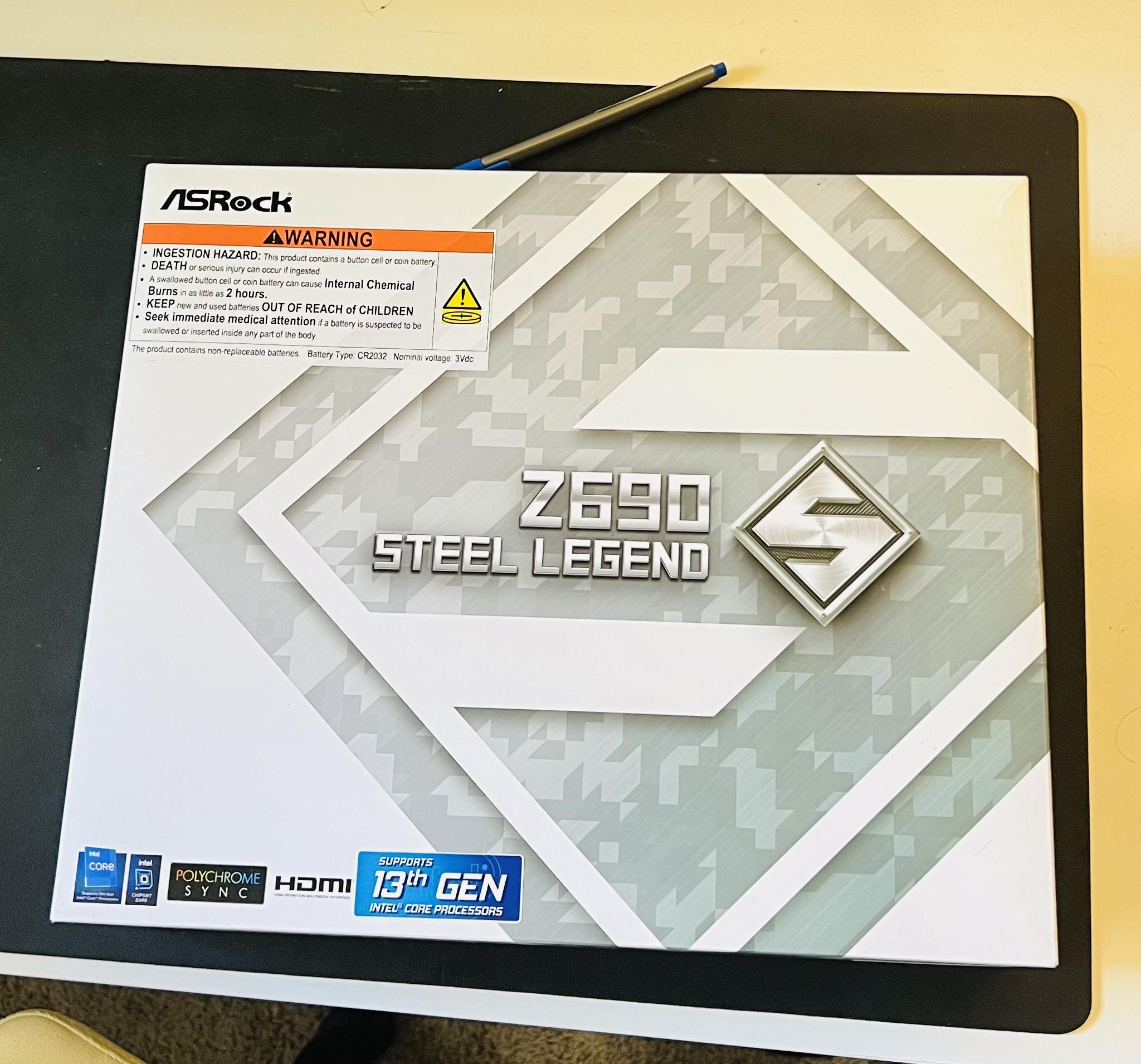 ASRock Steel Legend Z690 MOBO | New in Box | LGA 1700 | Intel 14th, 13th and 12th Gen Supported