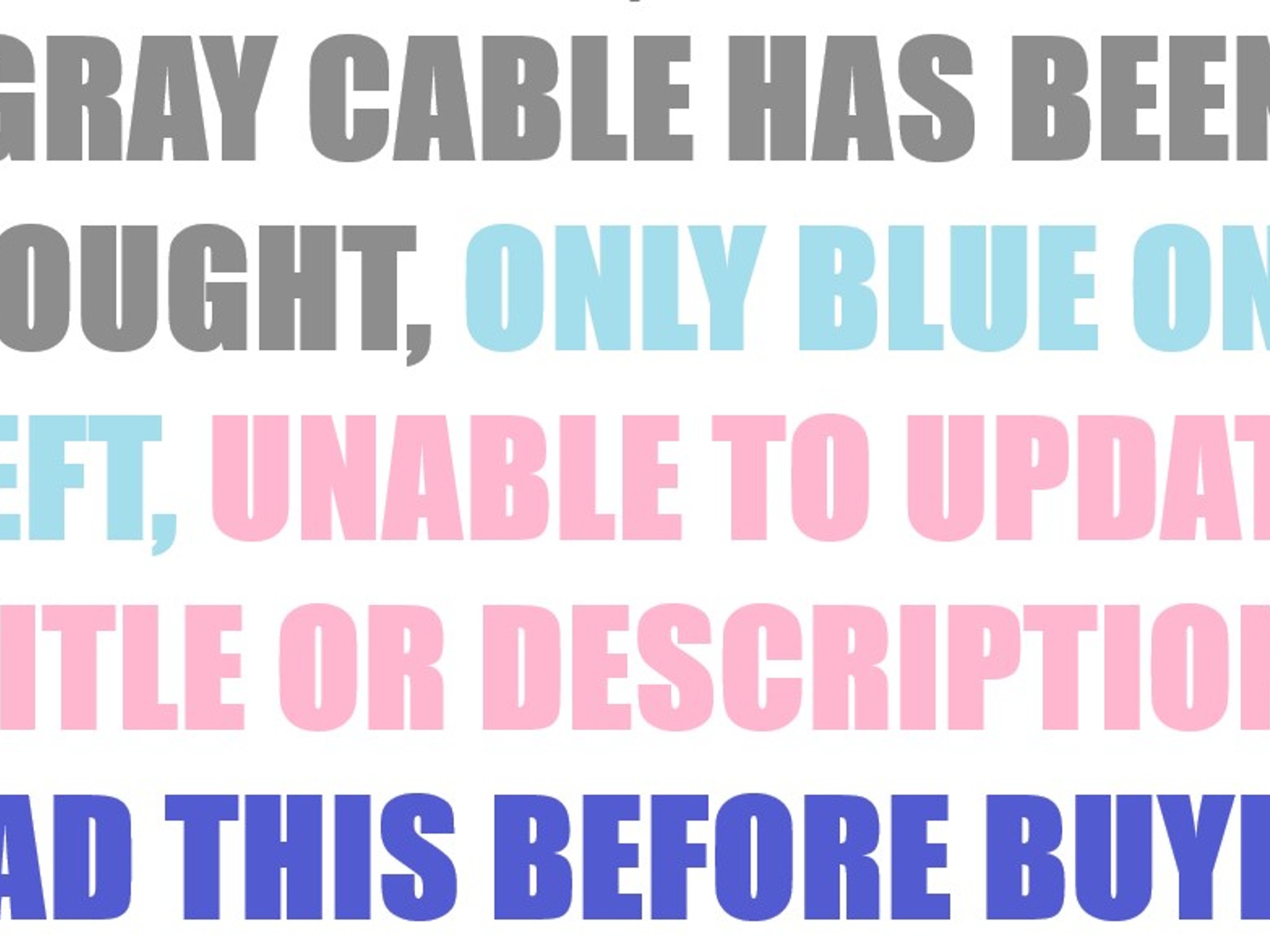 HyperX Coiled Cable Blue or Gray (Message Me Which Color You Want)
