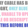 HyperX Coiled Cable Blue or Gray (Message Me Which Color You Want)