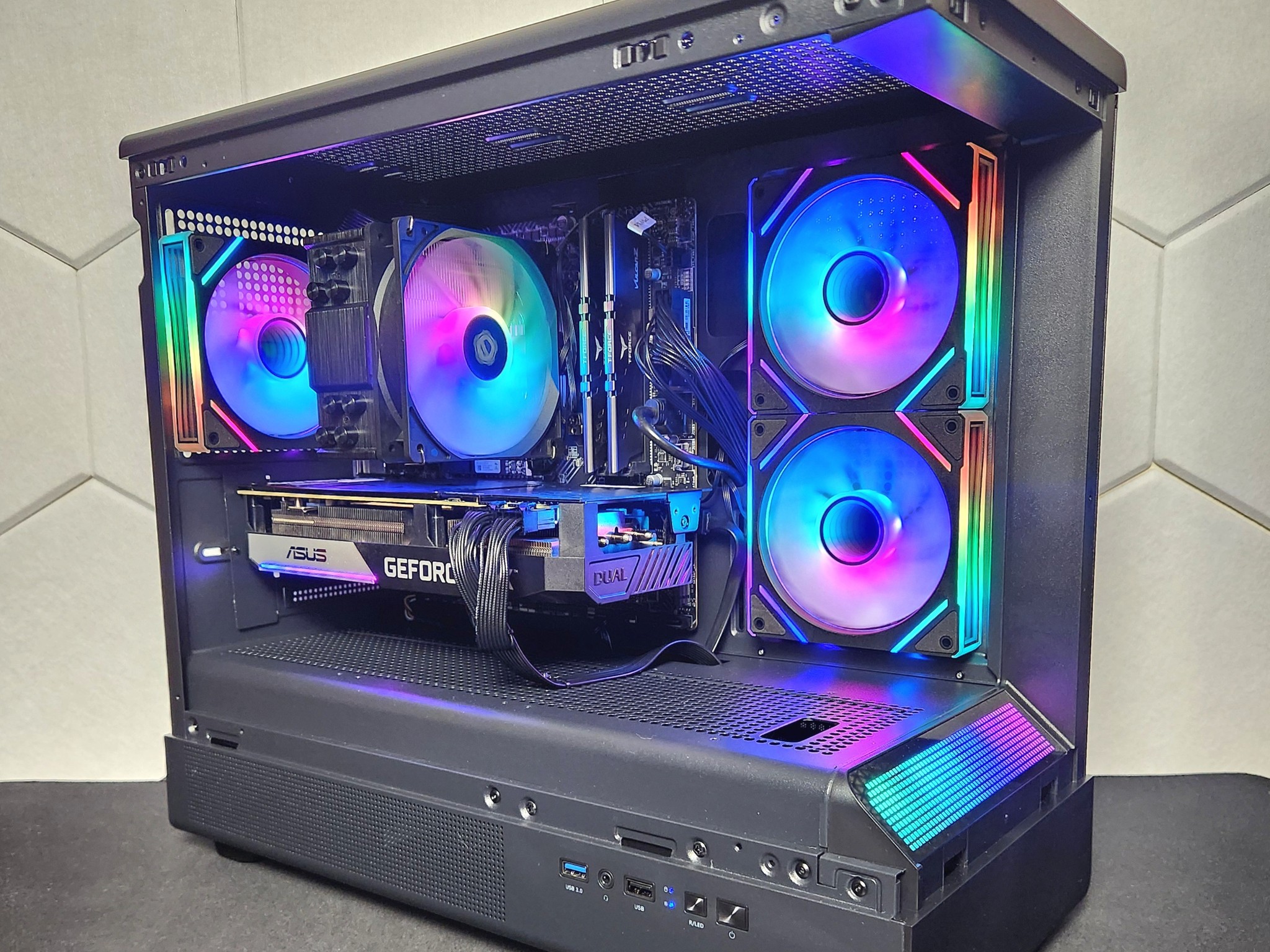 RTX 3070 | Intel I5-12400F | 16GB DDR4 | 1.25TB SSD+HDD | WIFI+BT "Night Runner"