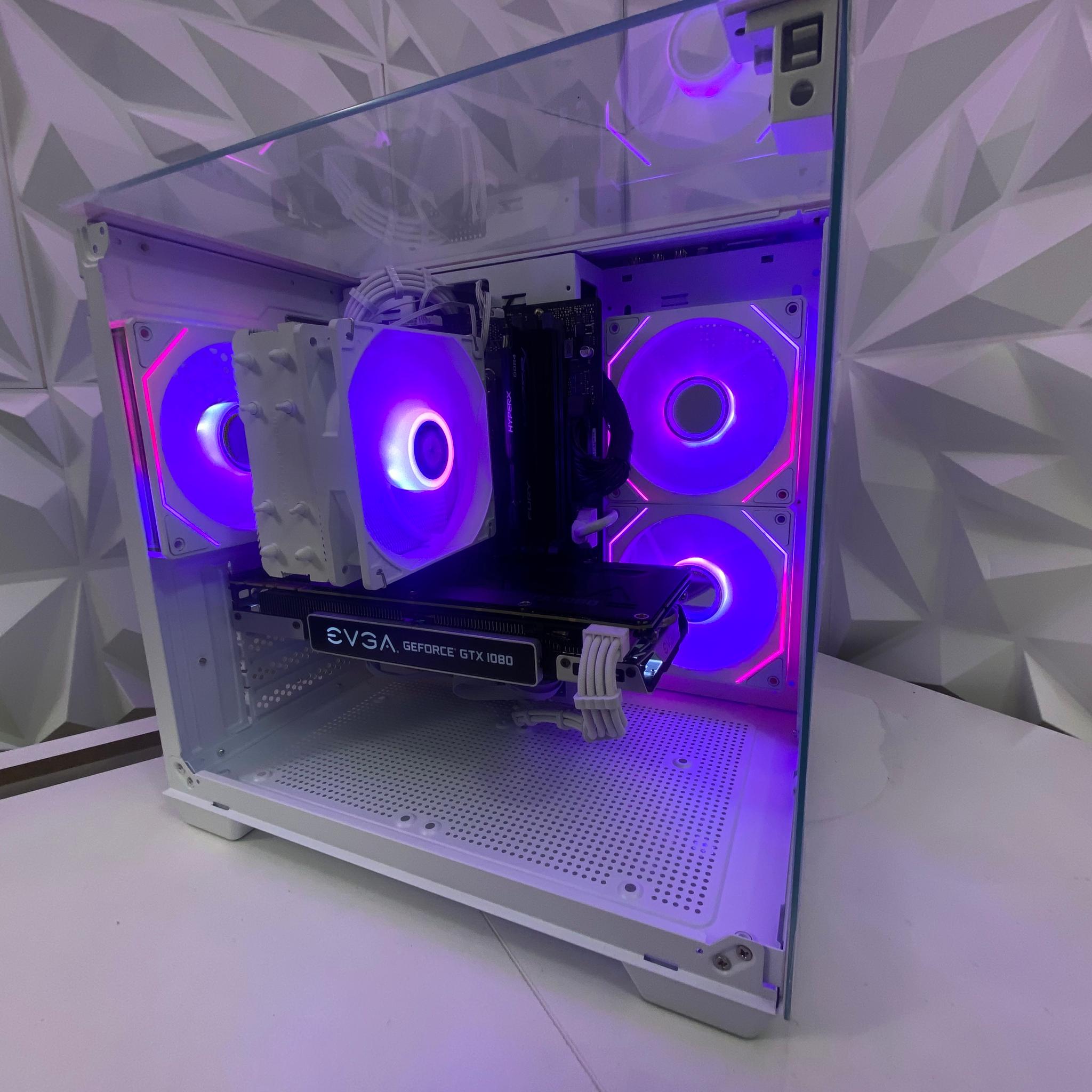 🎅🎅 White Elite Build – intel i5 9500 + GTX 1080 8GB | 1080P/1440P High FPS Ready