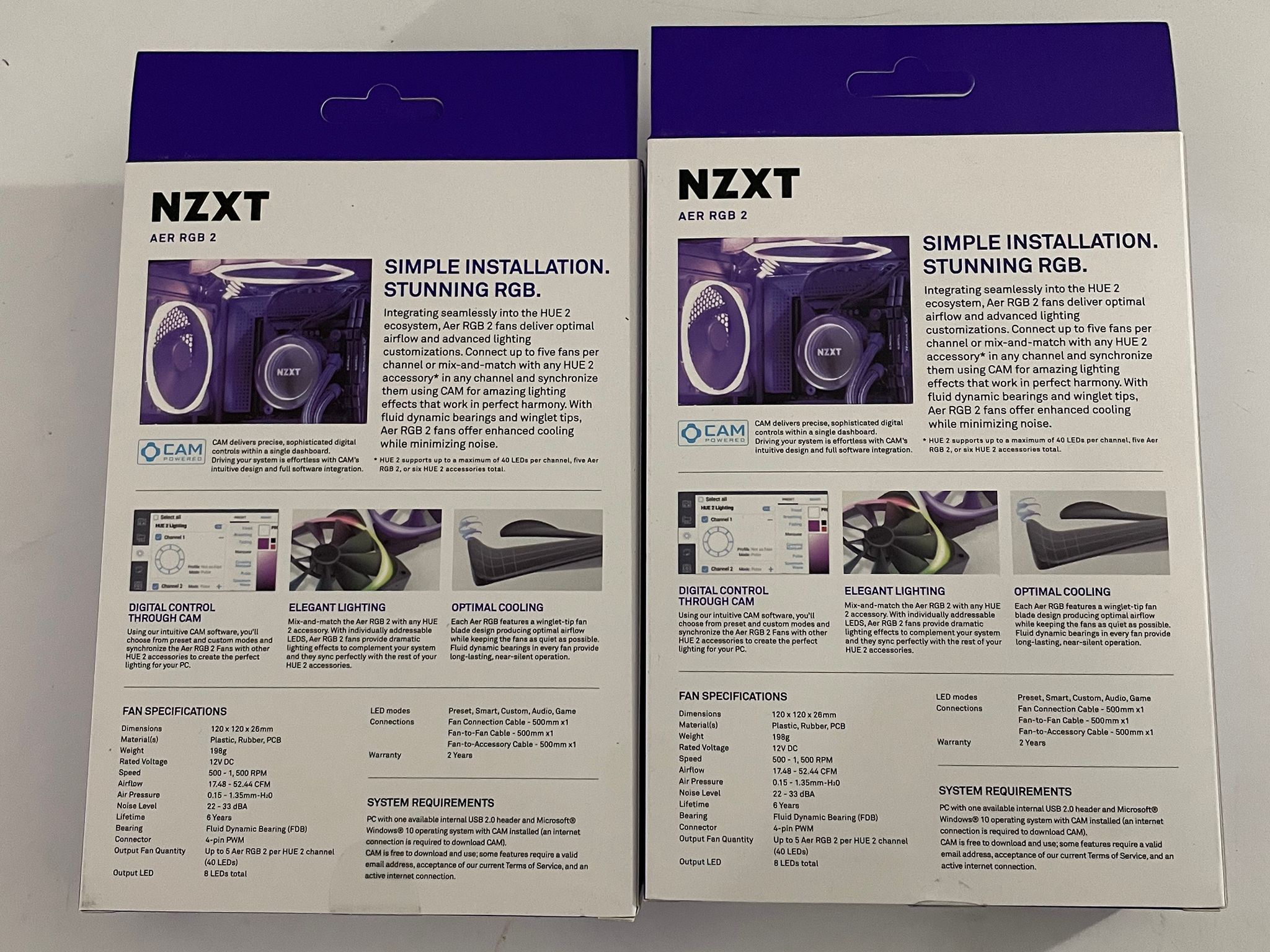 NZXT AER RGB 2 Fans 