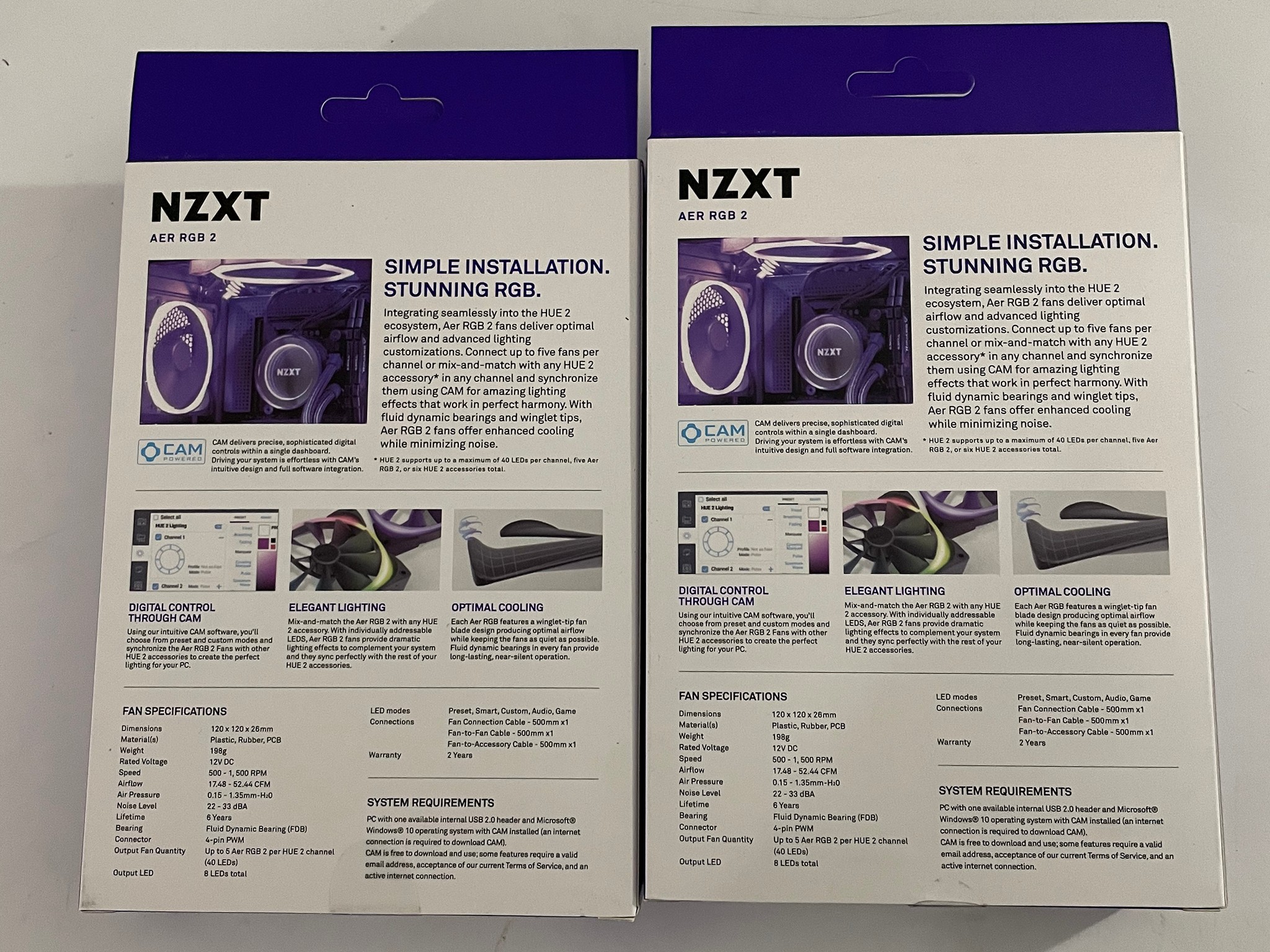 NZXT AER RGB 2 Fans 